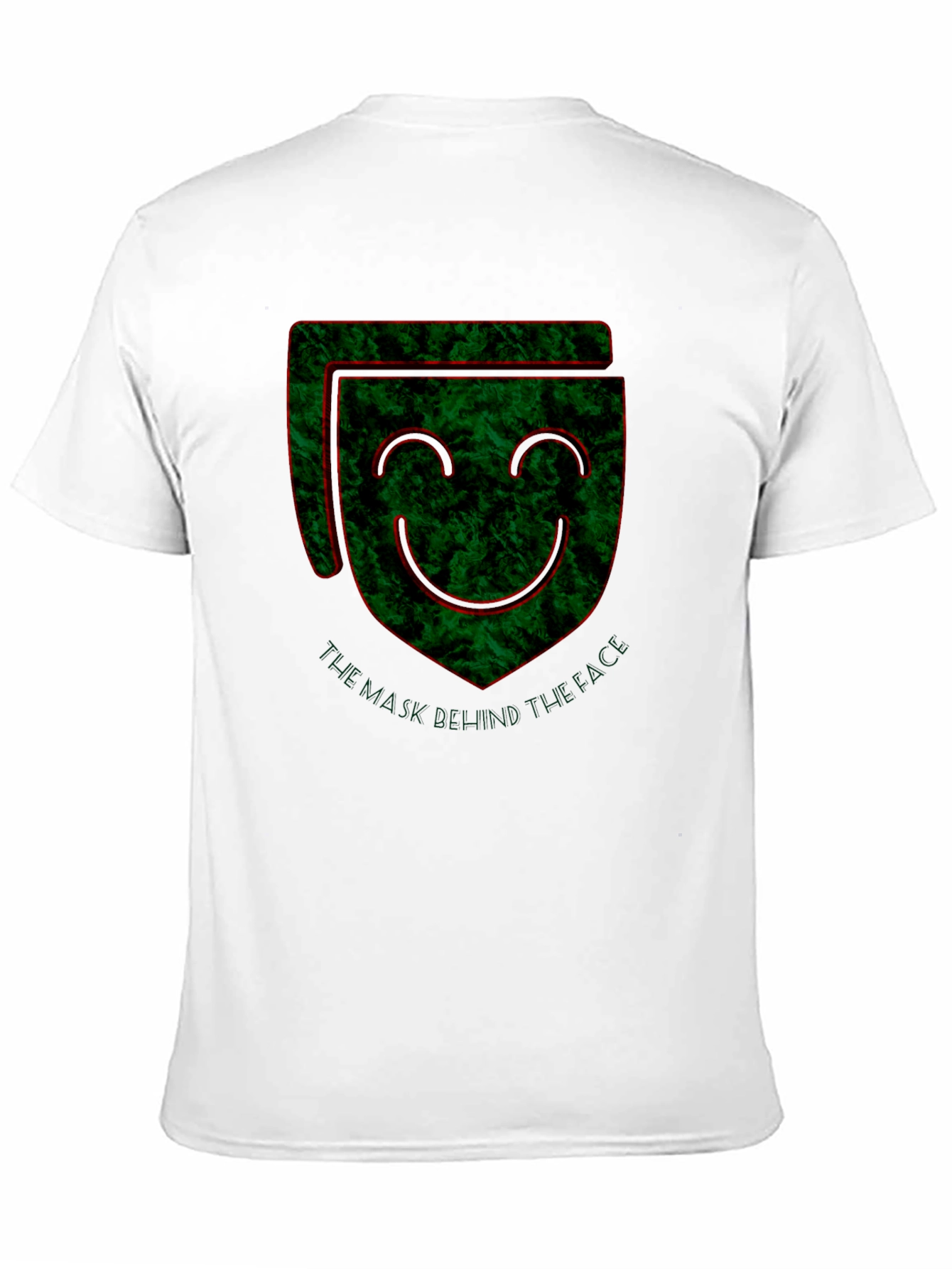 Black Unique Graphic Print Men's Black T-Shirt view 11