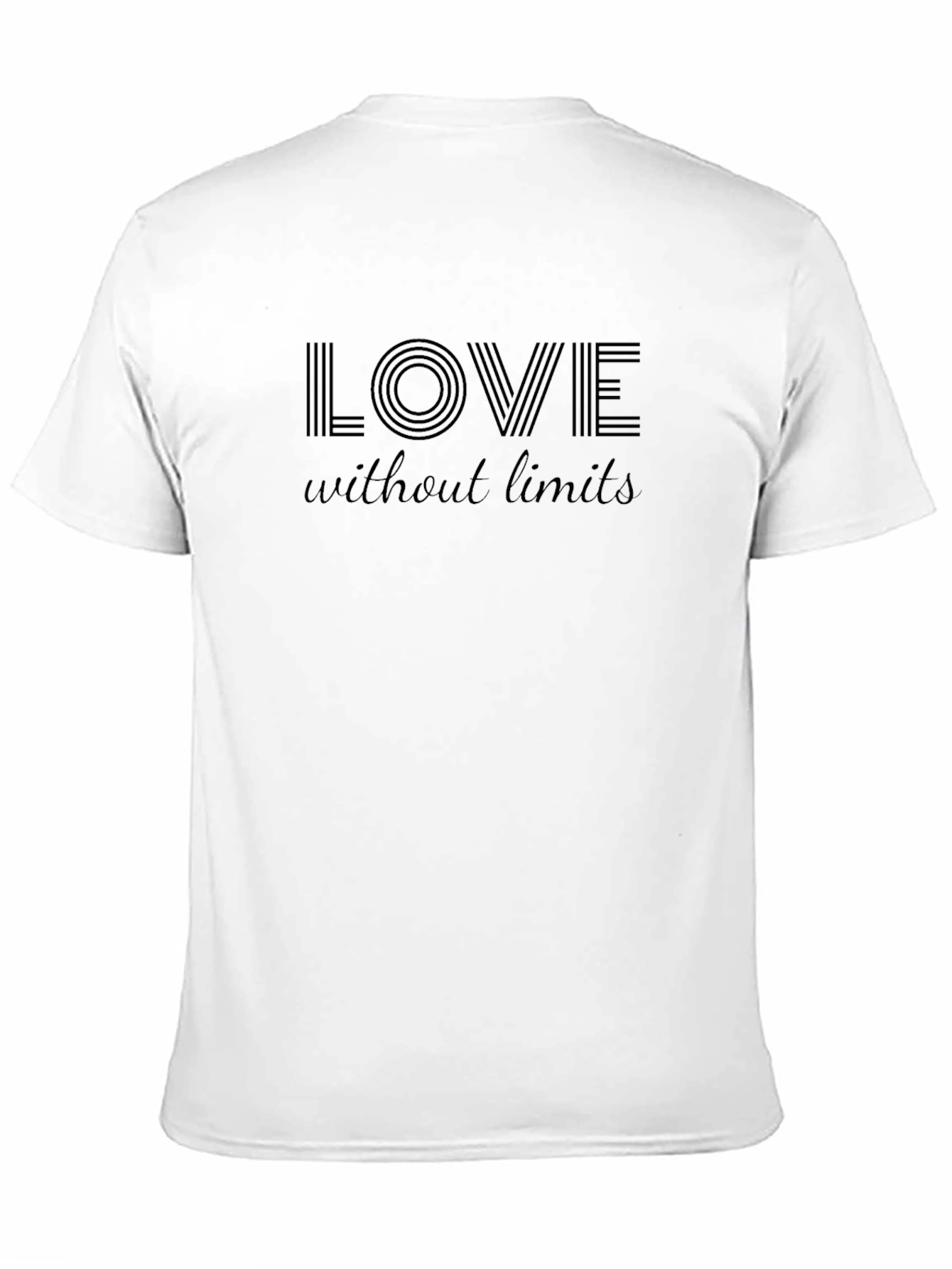 Black Love Without Limits Black Graphic Tee view 11