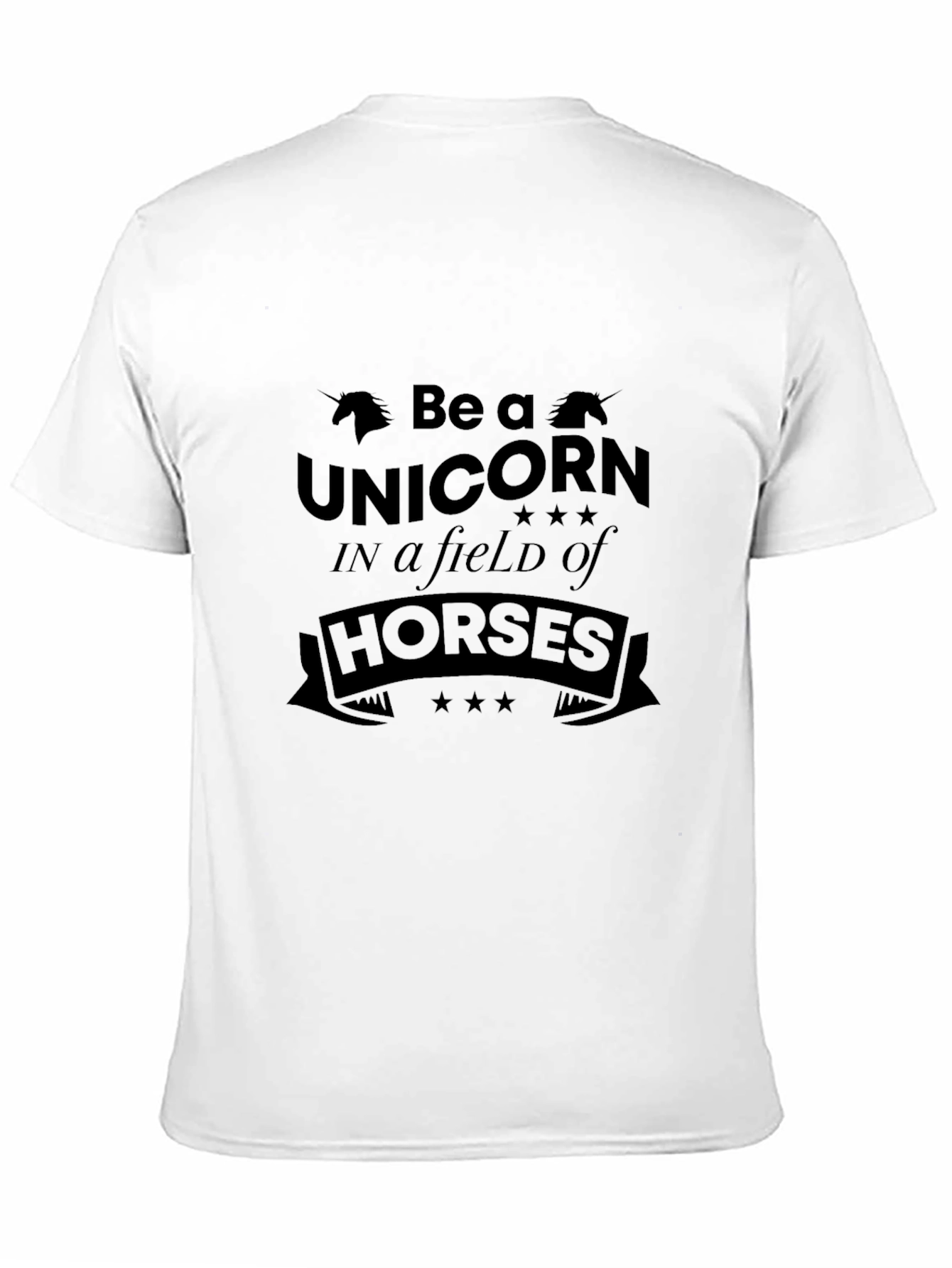 Black Unicorn Graphic Black T-Shirt - Unique Design view 11