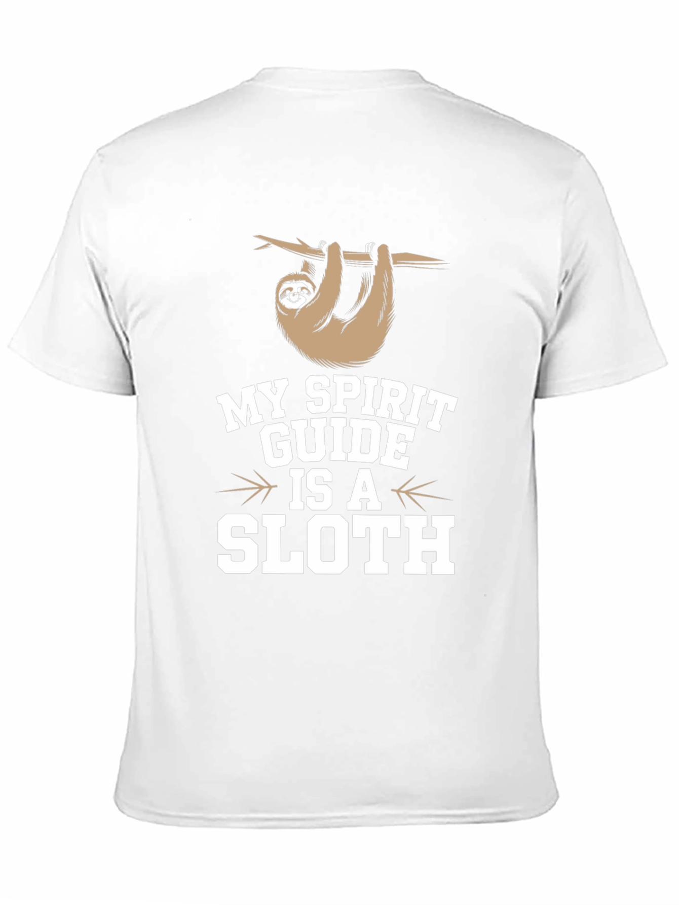 Black My Spirit Guide Is A Sloth Graphic Tee view 11