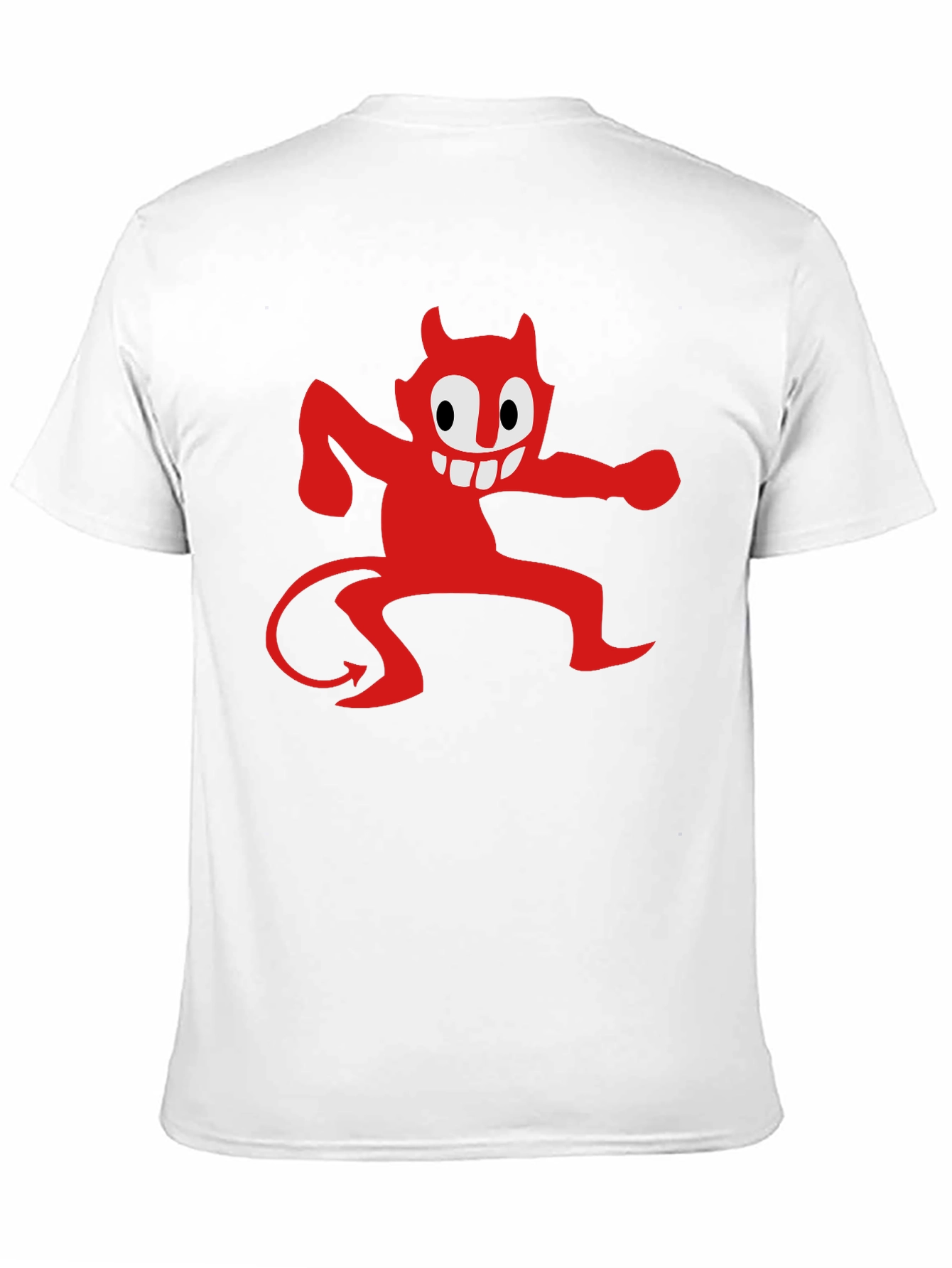 Black Cartoon Devil Graphic Tee - Mens Black T-Shirt view 11
