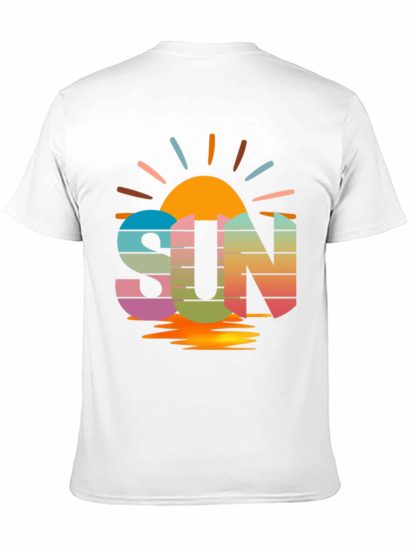 Black Retro SUN T-Shirt view 11