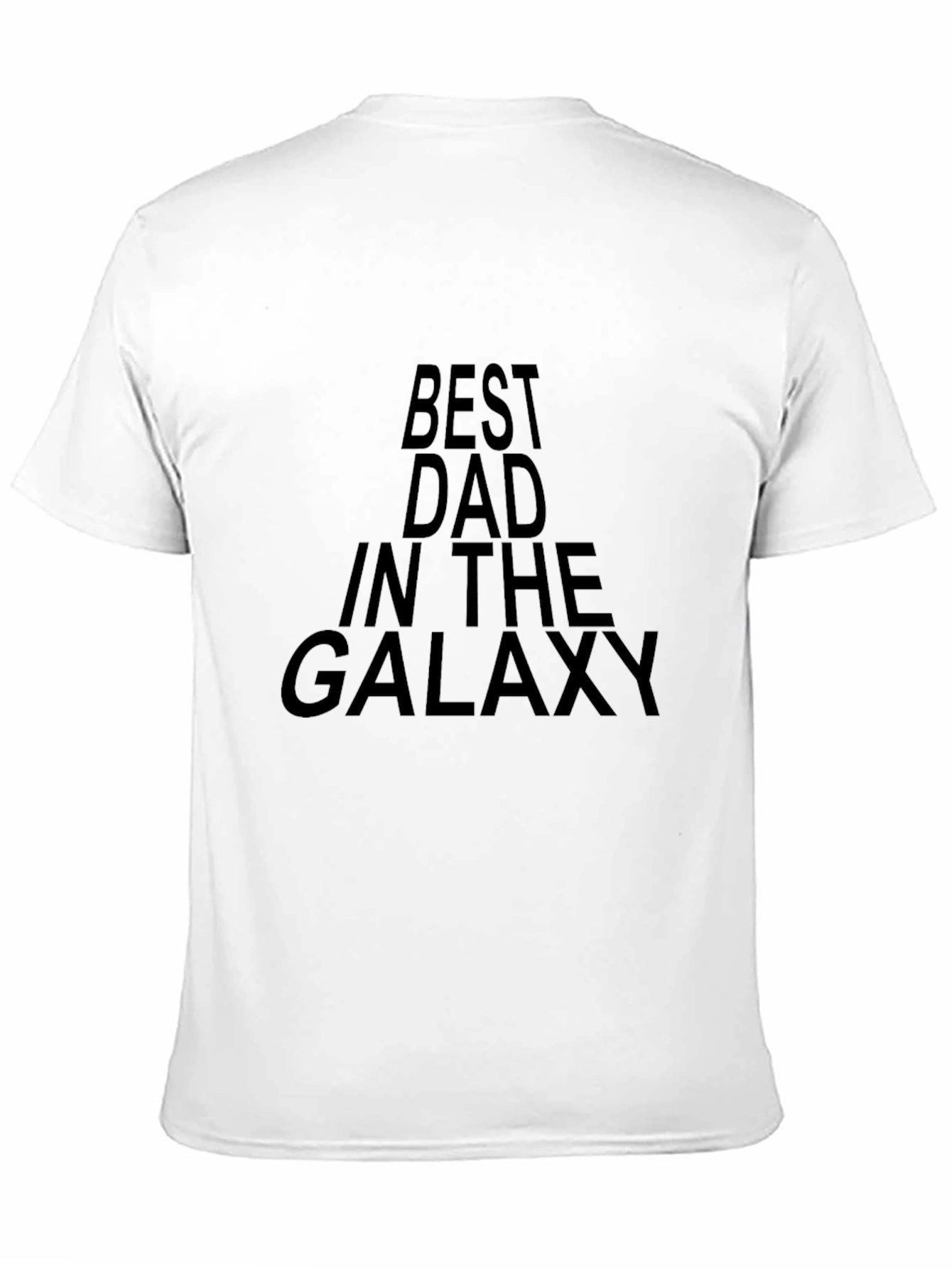 Black Best Dad in the Galaxy Black T-Shirt view 11
