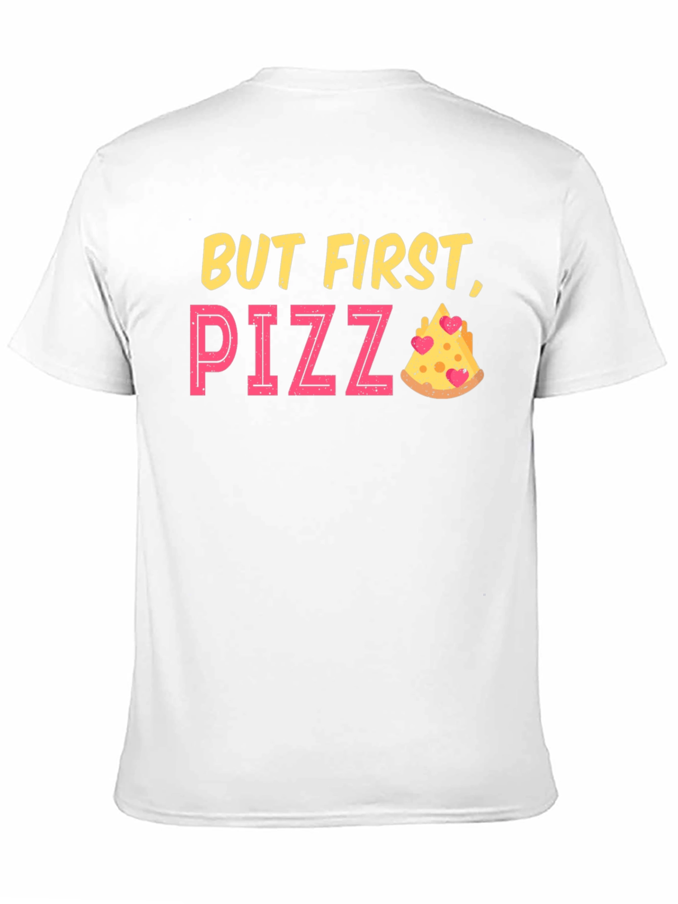 Black But First Pizza Funny Graphic T-Shirt view 11