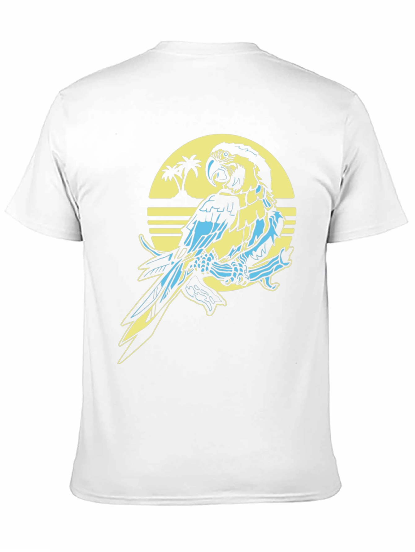 Black Tropical Parrot T-Shirt - Island Vibes view 11