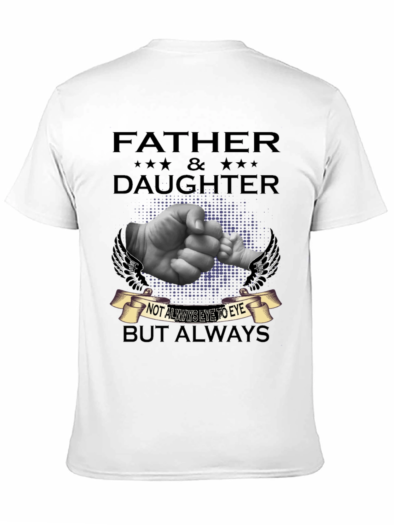 Black Father & Daughter T-Shirt - Always Connected view 11