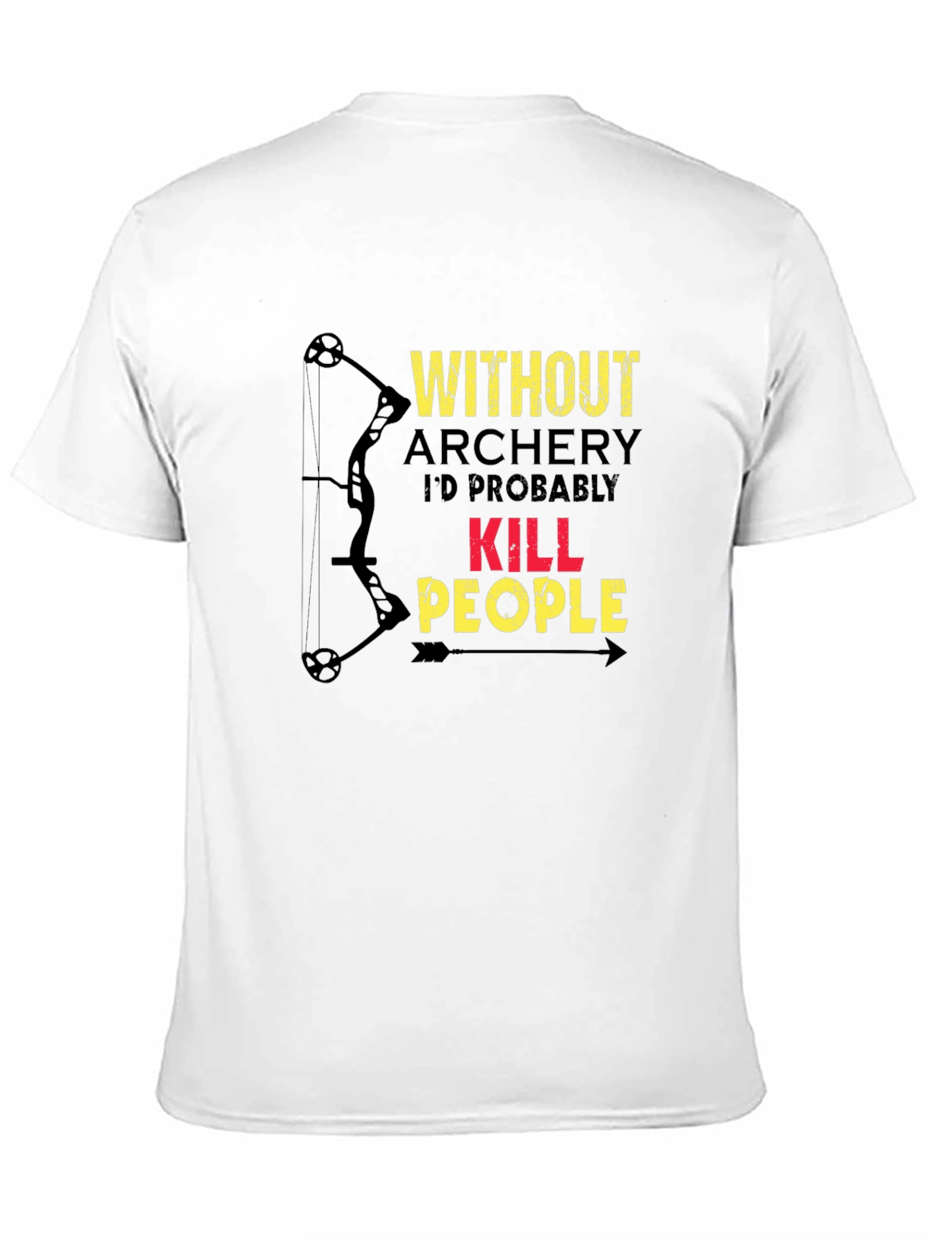 Black Archery Humor T-Shirt view 11