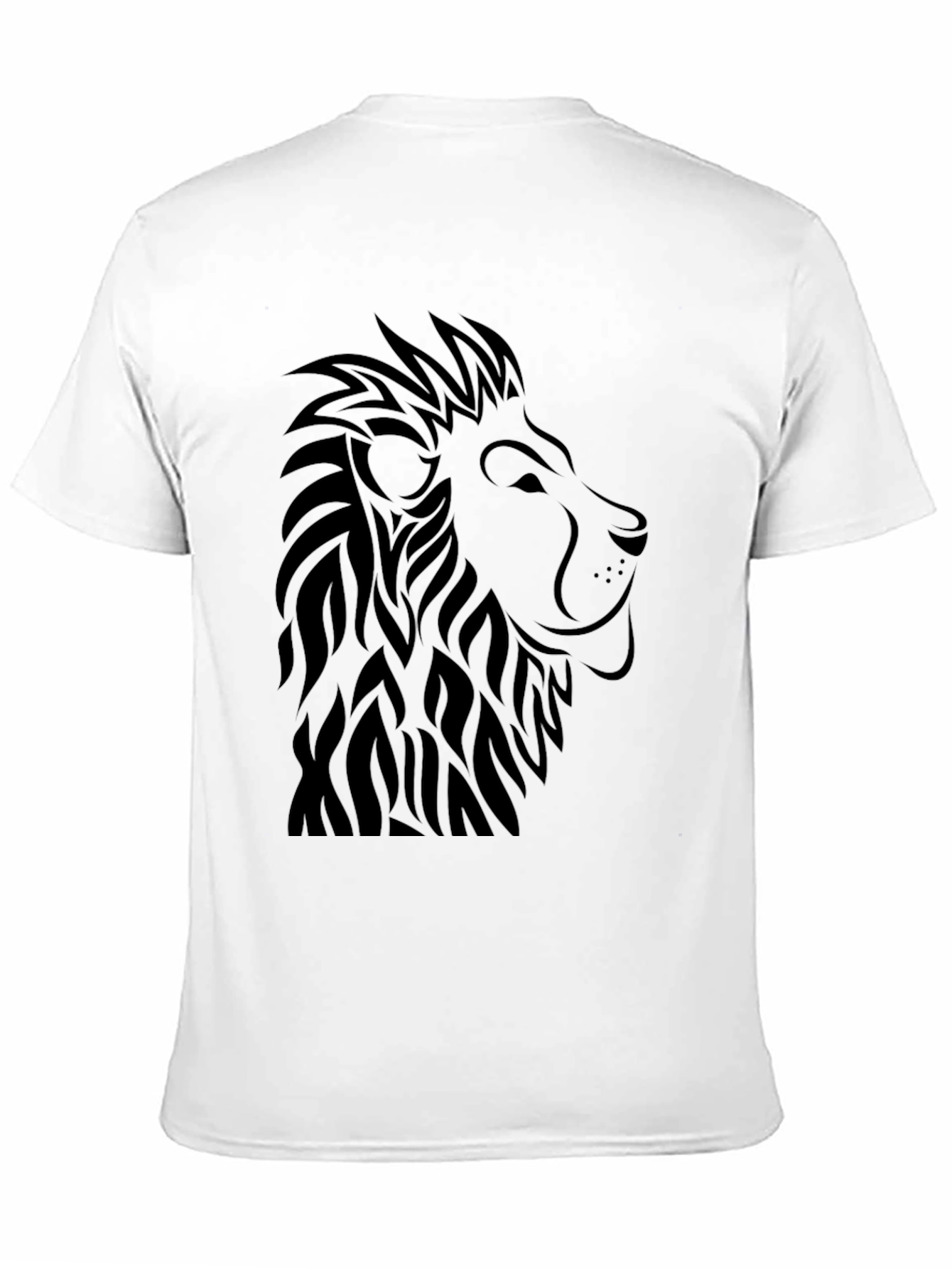 Black Lion Graphic Tee - Black Casual Shirt view 11