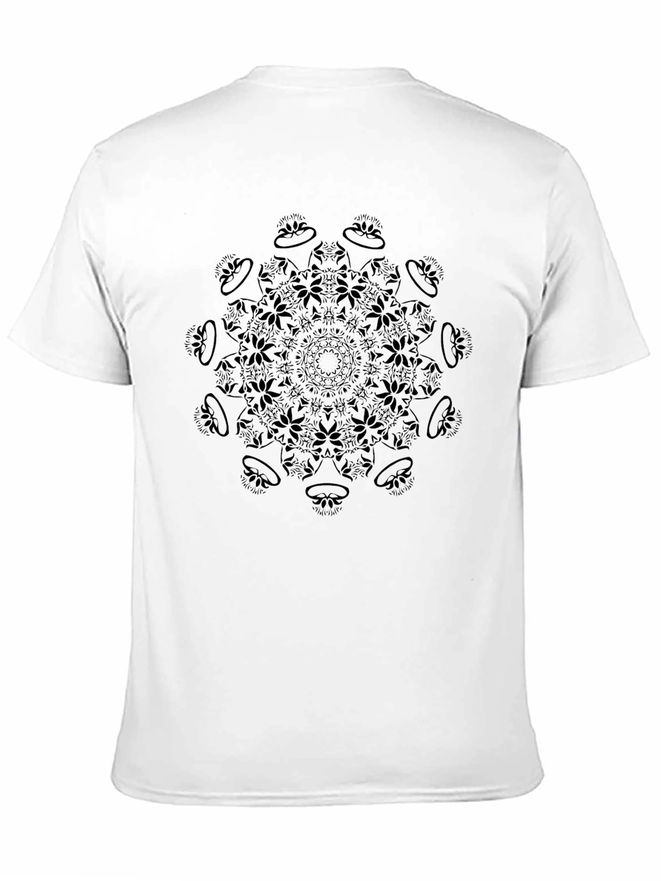 Black Black Mandala Graphic Tee - Casual Comfort view 11