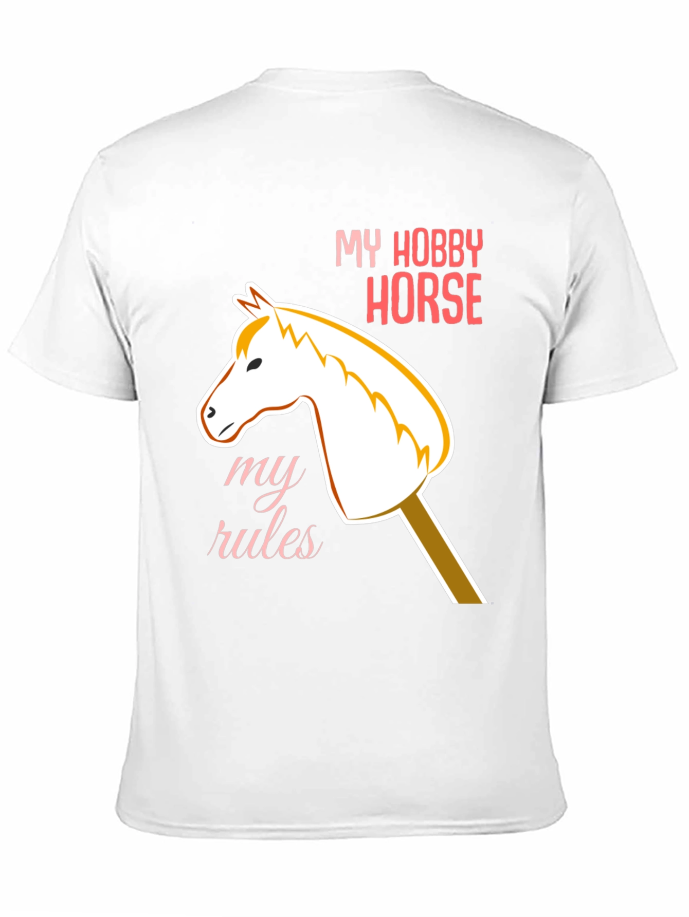 Black My Hobby Horse T-Shirt - Playful Equestrian Style view 11