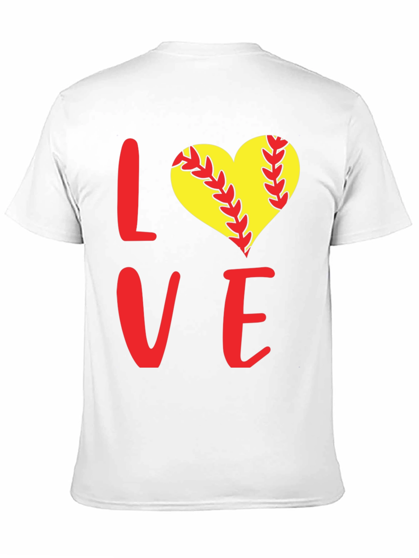 Black Softball Love T-Shirt view 11