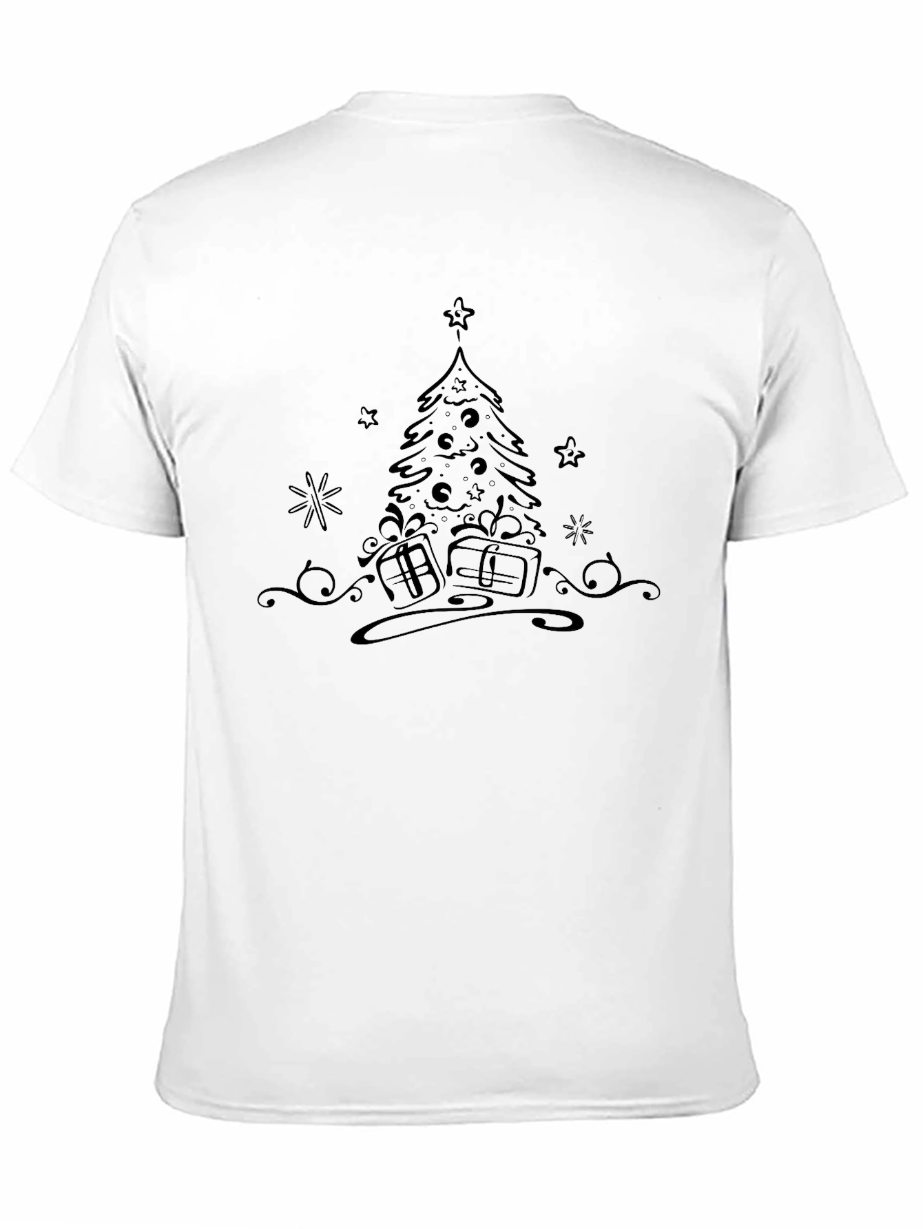 Festive Christmas Tree Graphic T-Shirt - 11
