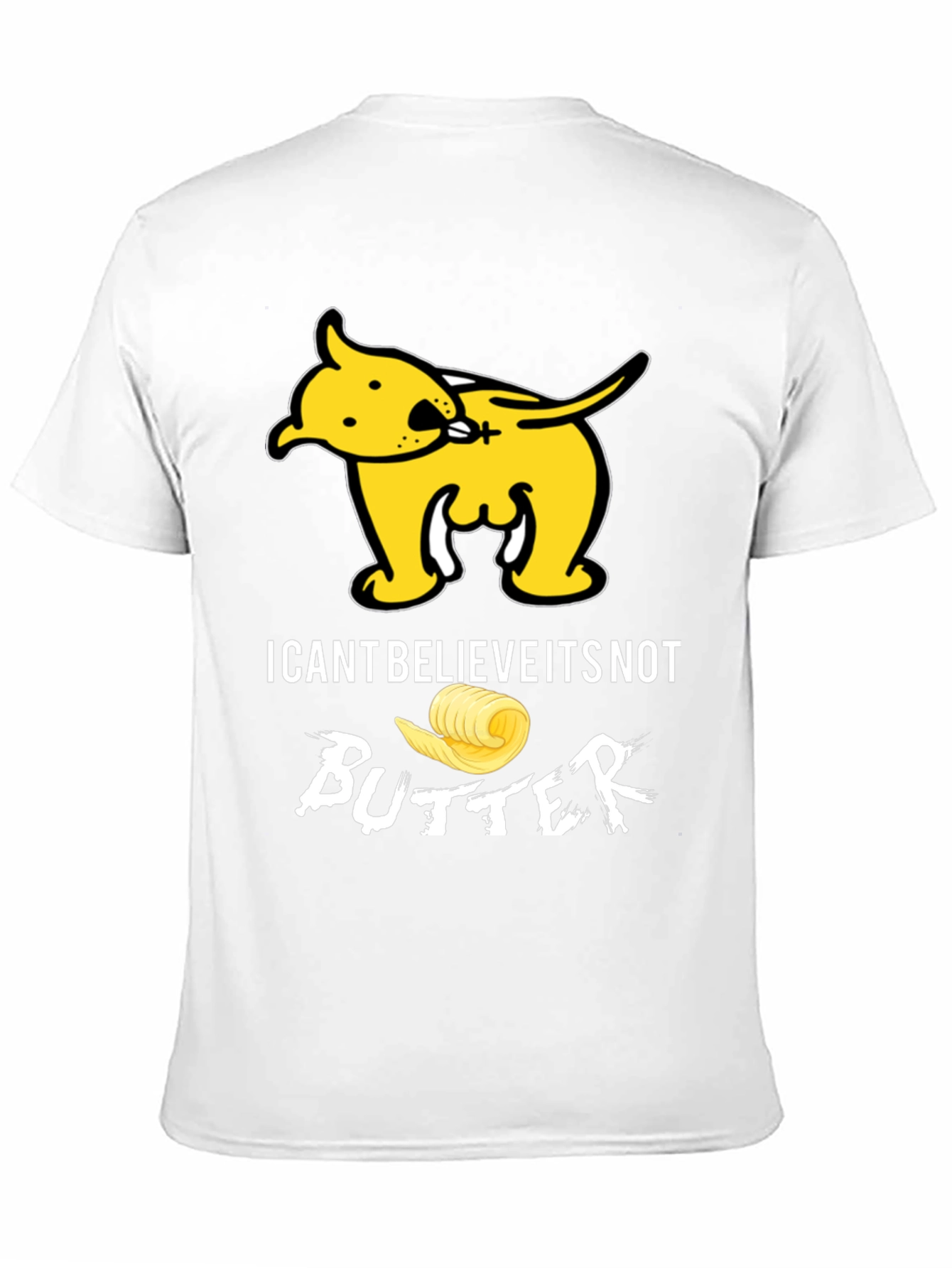 Black I Can't Believe It's Not Butter T-Shirt Funny Dog Tee view 11