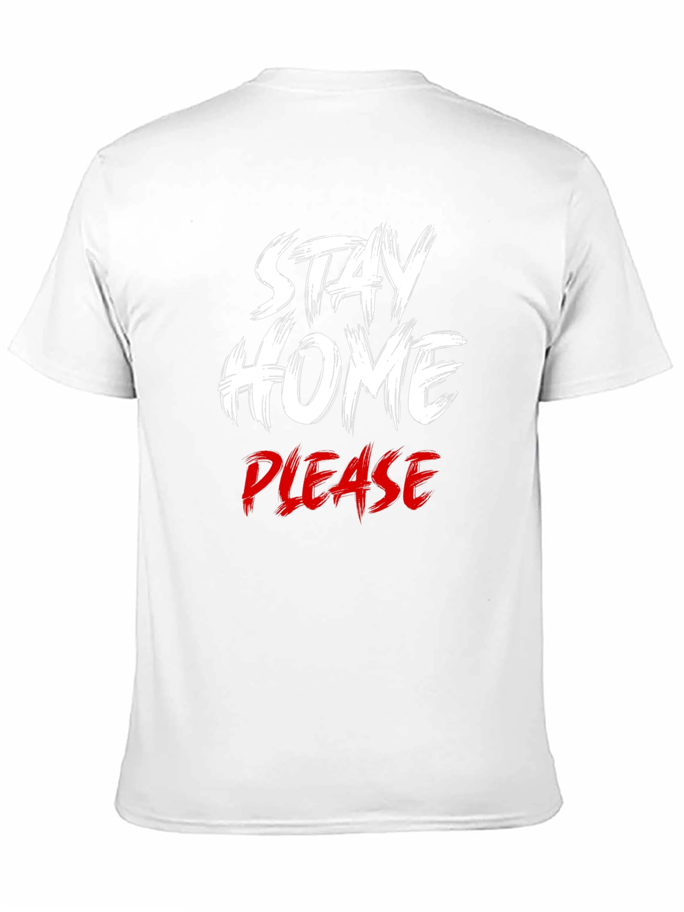 Black Stay Home Please T-Shirt - Comfort & Style view 11