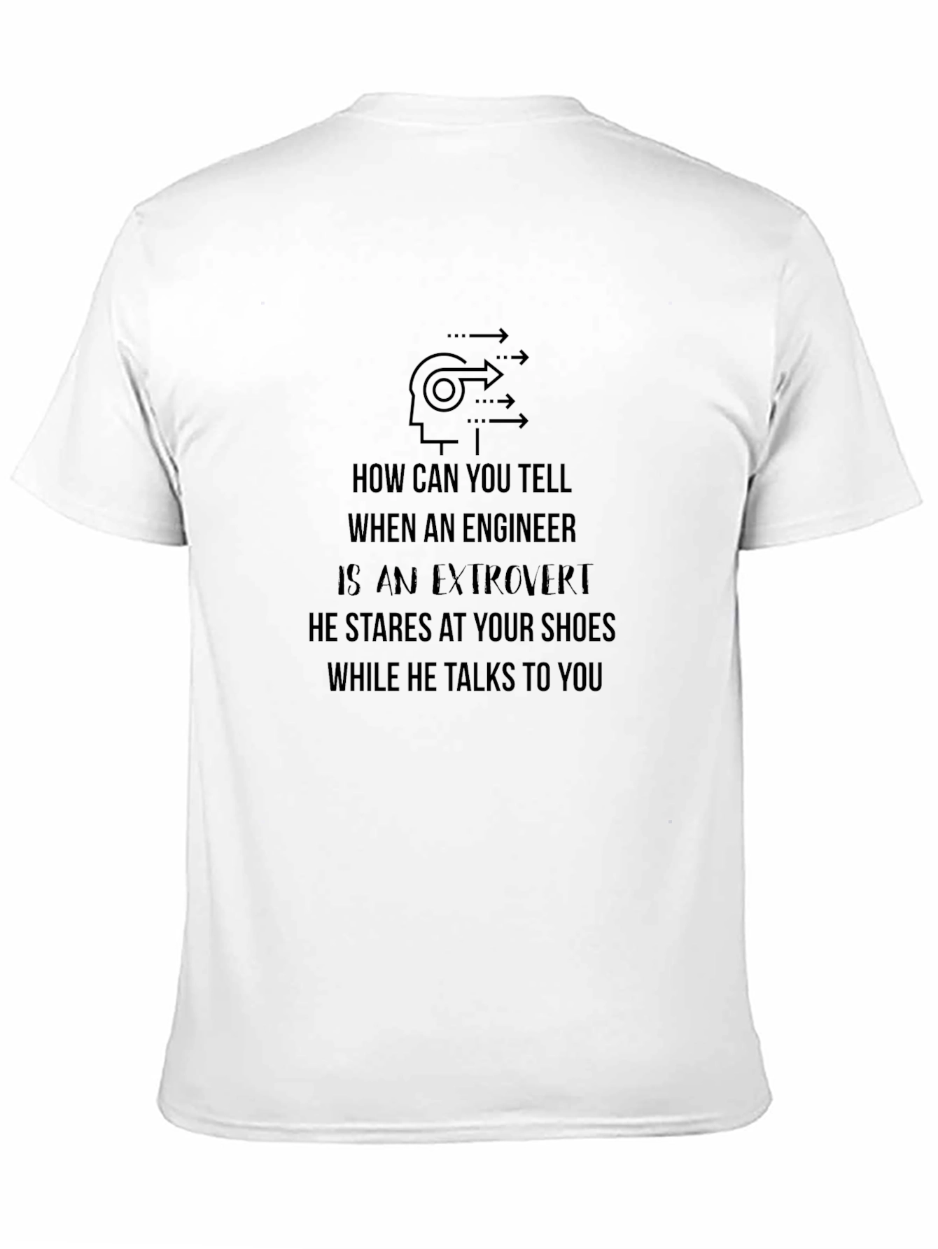 Black Engineer Extrovert T-Shirt - Funny Joke view 11