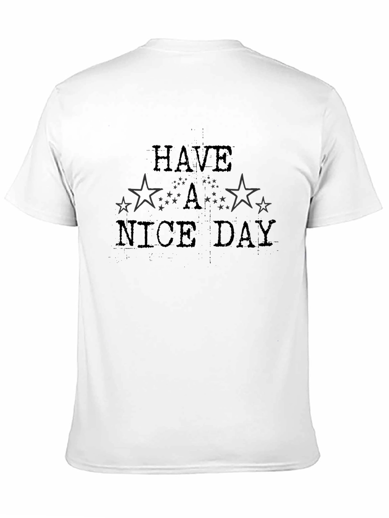 Black Have a Nice Day Star Graphic Tee view 11