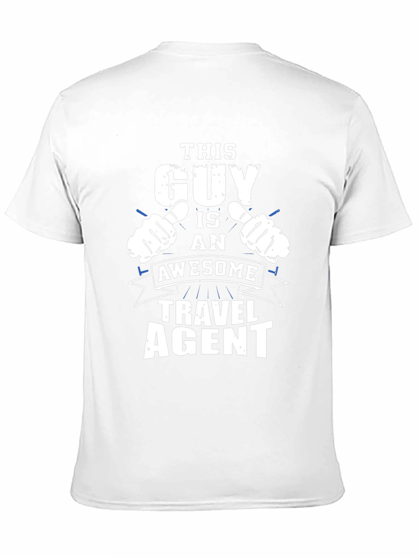 Black Awesome Travel Agent T-Shirt view 11