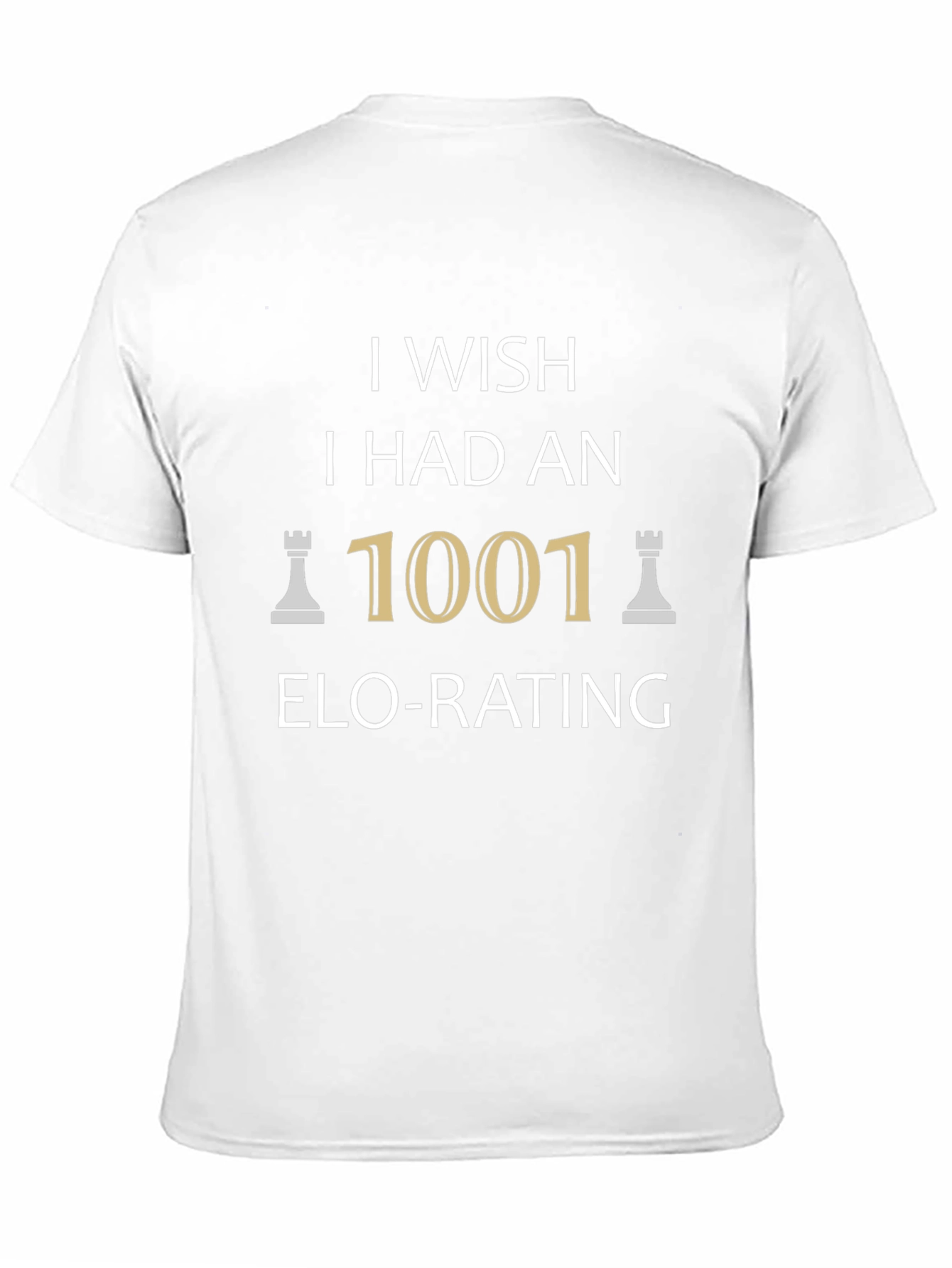 Black Chess ELO Rating Wish T-Shirt view 11