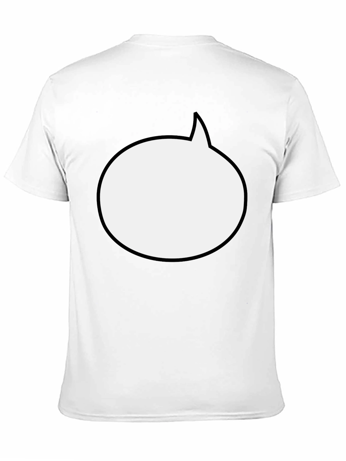 Black Comic Bubble Black T-Shirt view 11