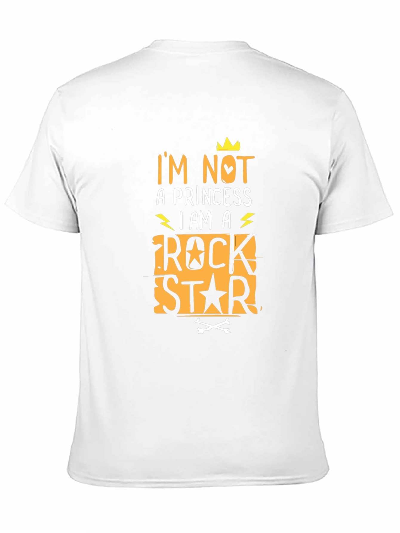 Black I'm Not A Princess Rock Star T-Shirt view 11