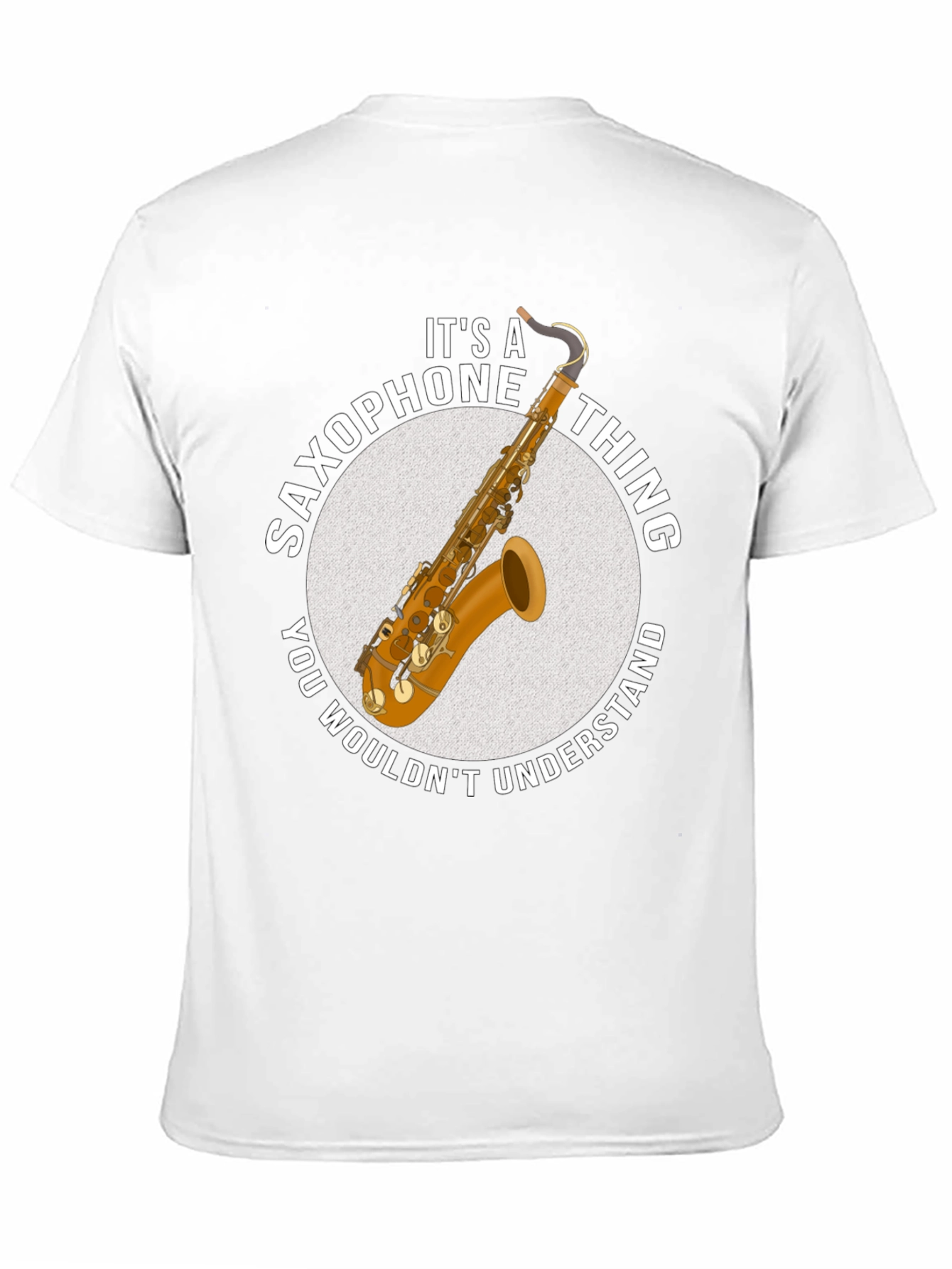 Black Saxophone Thing Graphic T-Shirt view 11