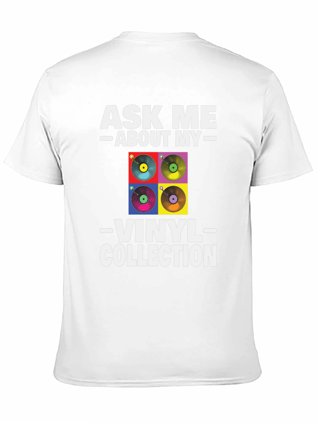 Black Ask Me About My Vinyl Collection T-Shirt view 11