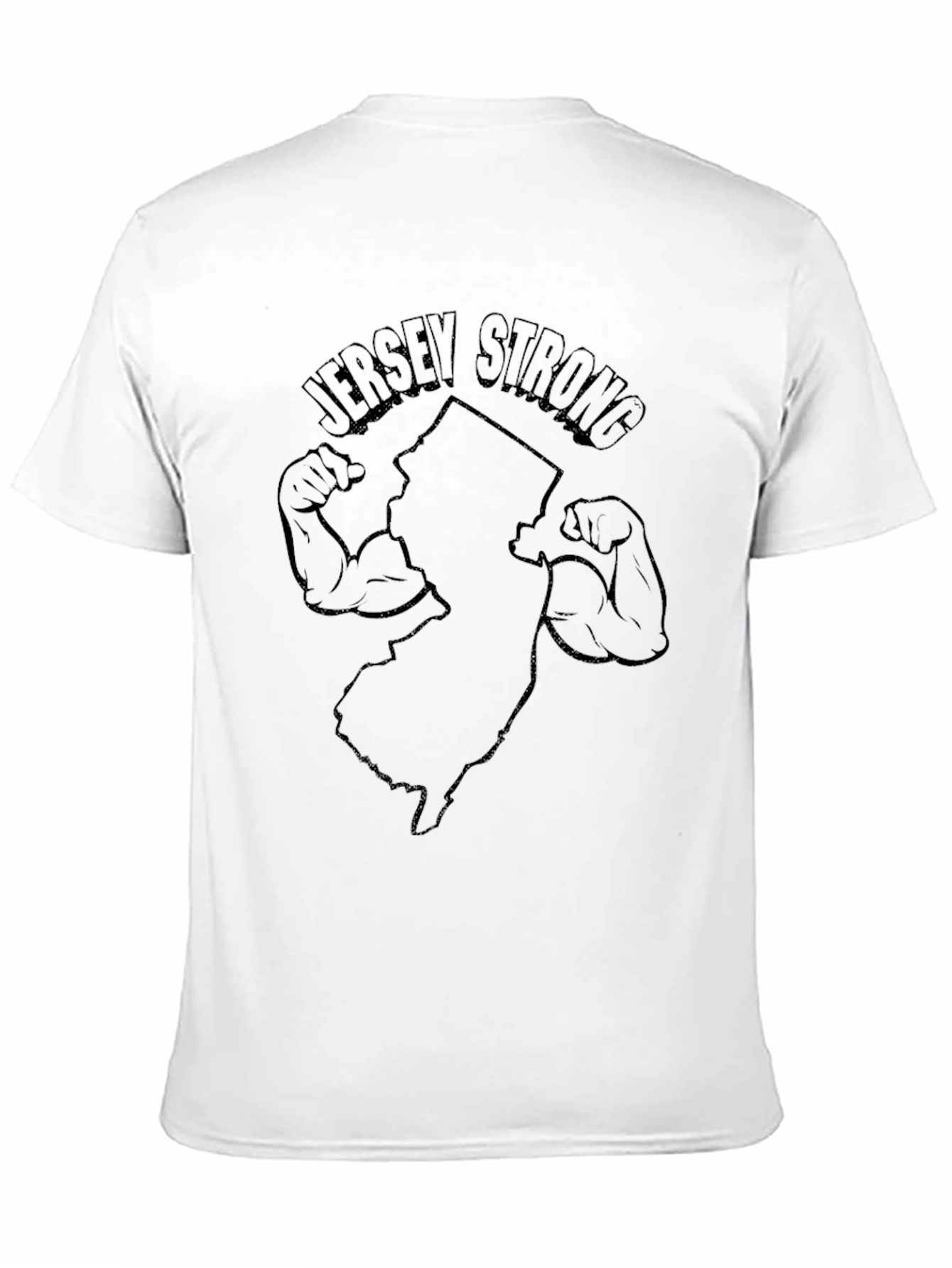 Black Jersey Strong Graphic T-Shirt view 11