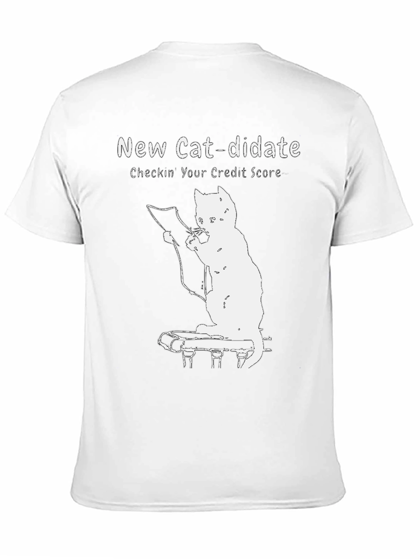 Black New Cat-didate Credit Score Tee view 11
