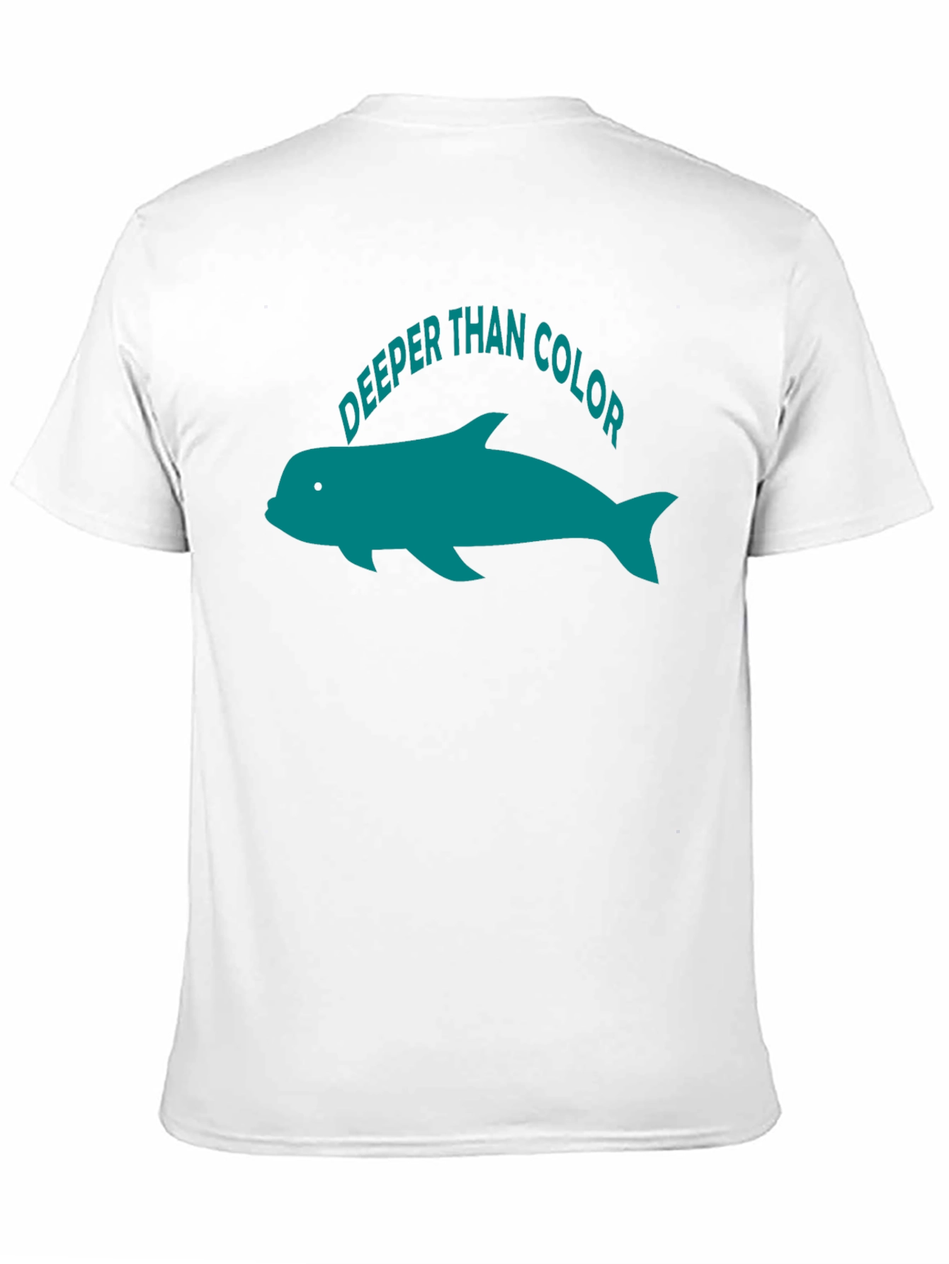 Black Deeper Than Color Dolphin Graphic T-Shirt view 11