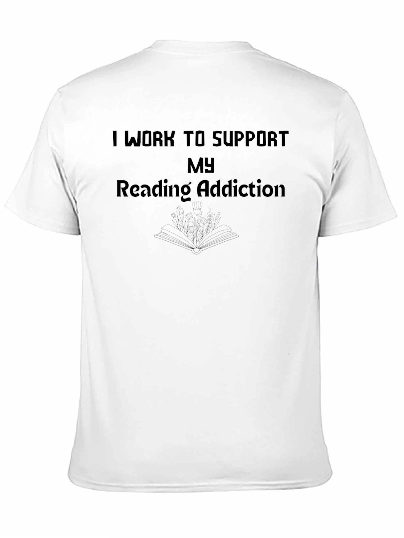 Black Reading Addiction T-Shirt view 11