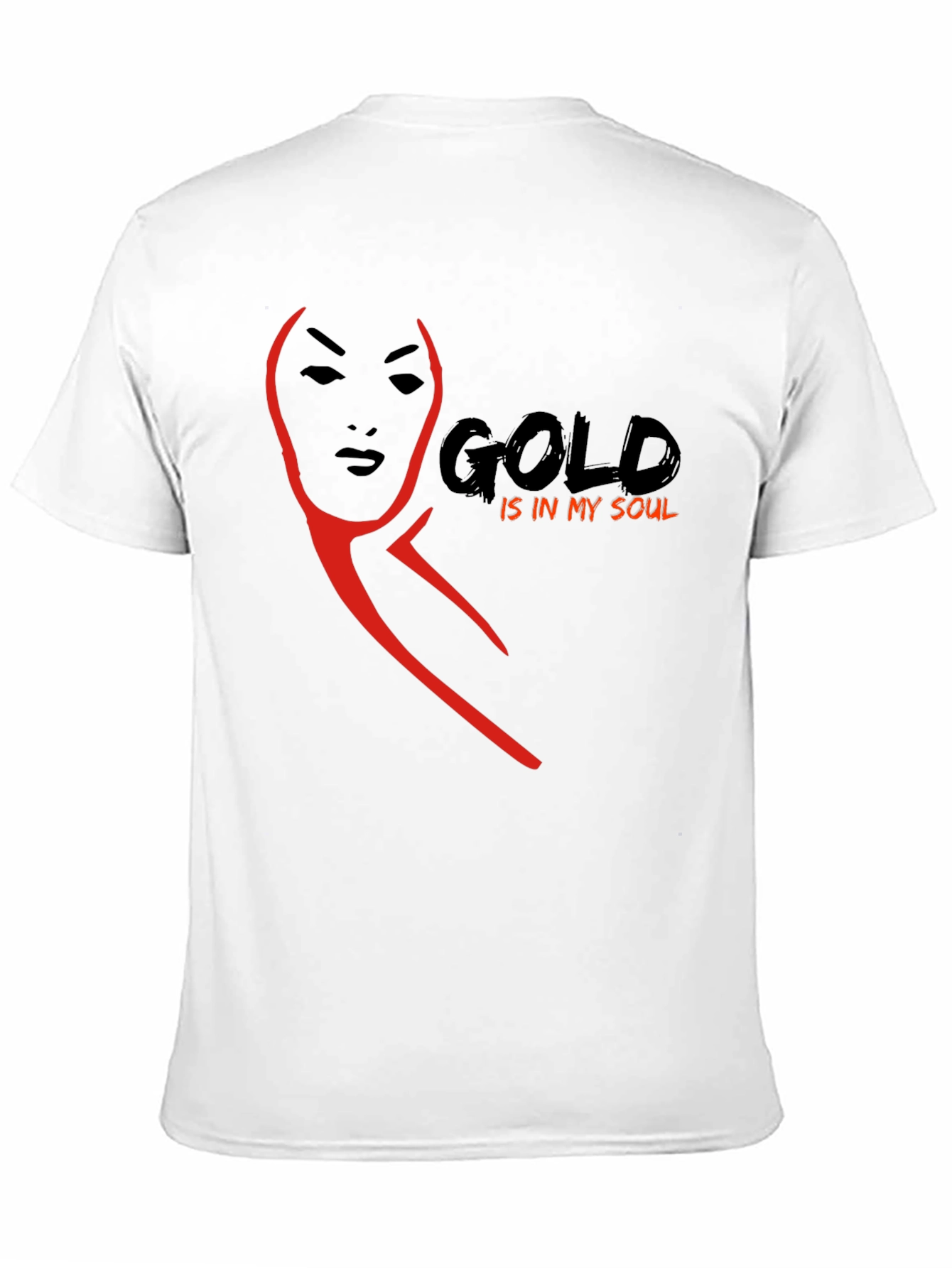 Black Gold Soul Graphic Tee - Stylish Black T-Shirt view 11