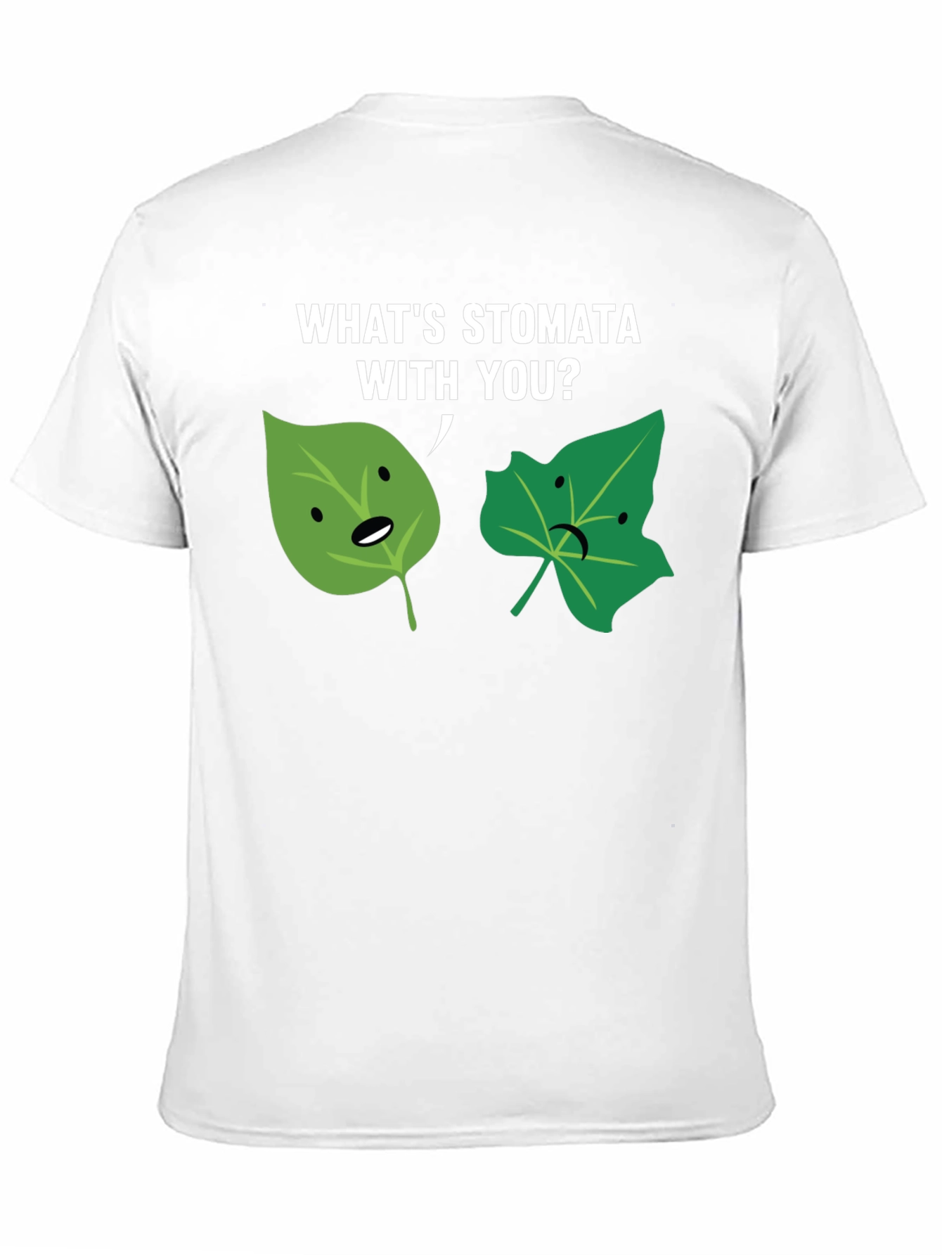 Black What's Stomata With You? Graphic Tee view 11