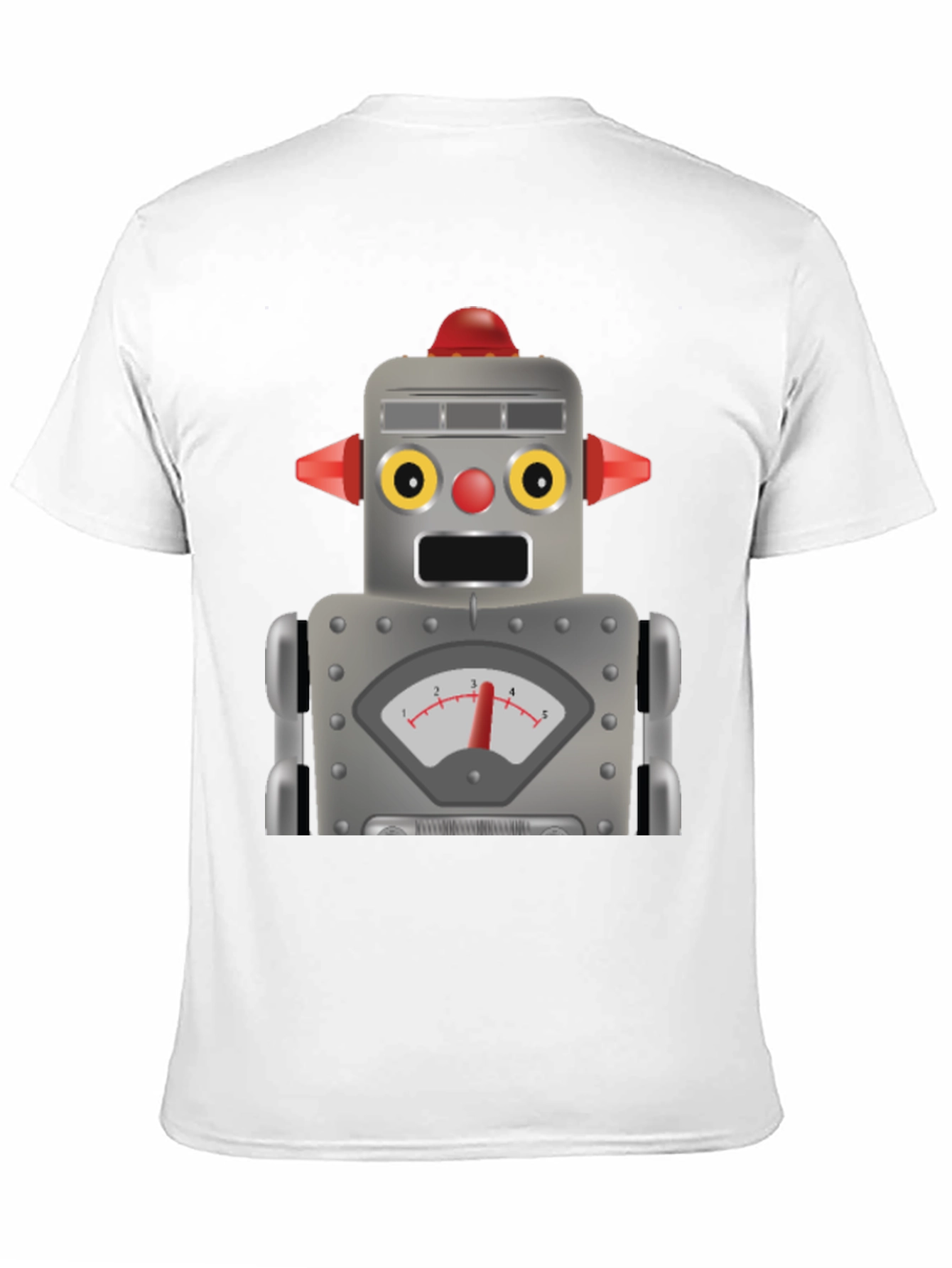 Black Retro Robot Graphic Tee - Fun Geek Style! view 11