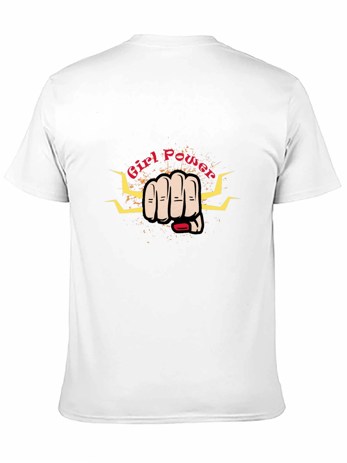 Black Girl Power Fist Graphic Black T-Shirt view 11