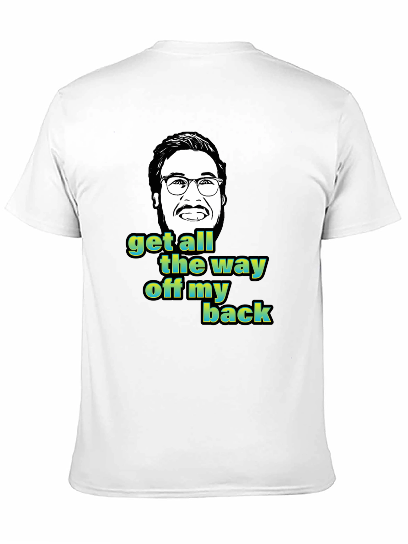 Black Funny "Get Off My Back" Graphic Tee view 11