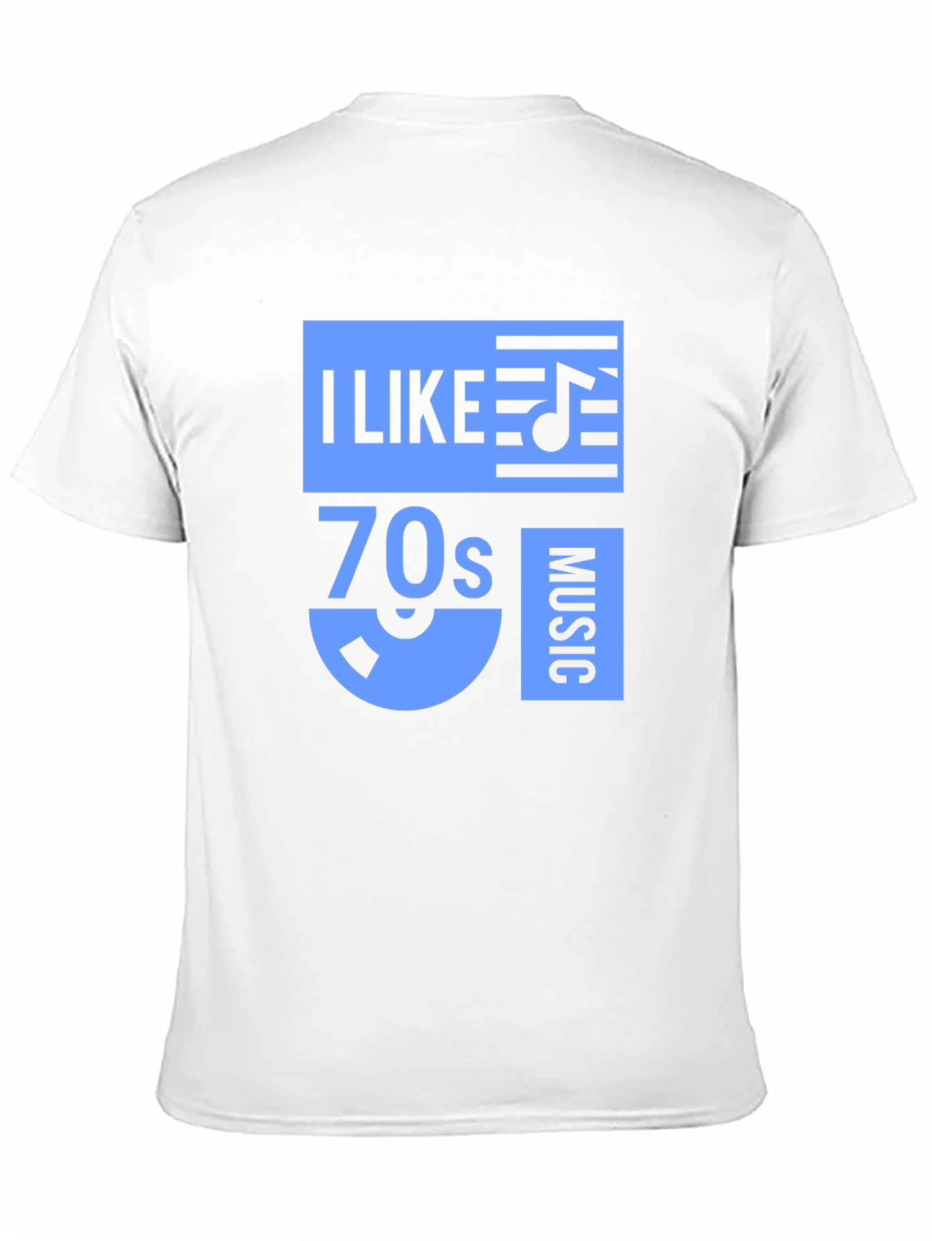 Black I Like 70s Music Graphic Tee - Retro Style T-Shirt view 11