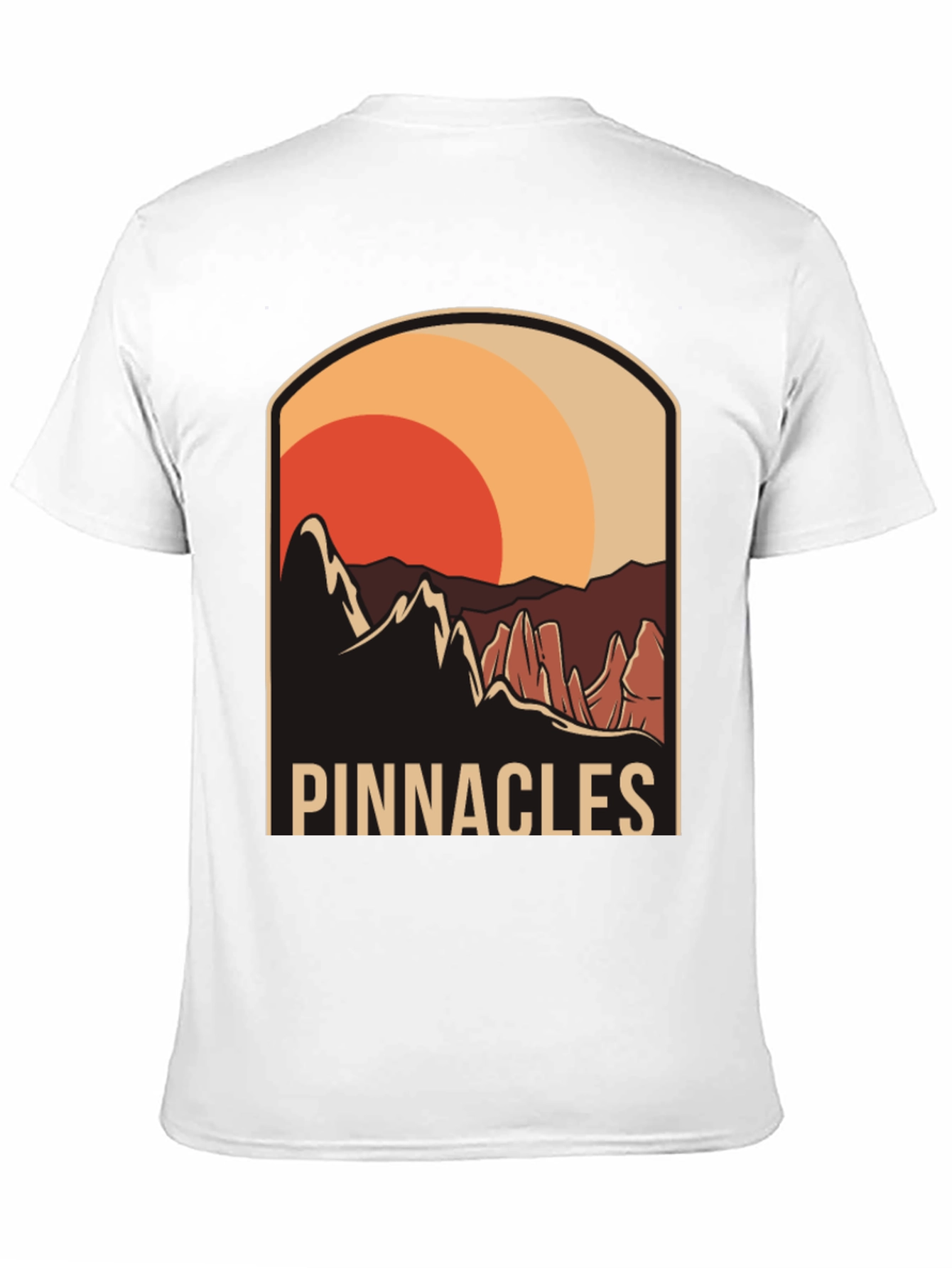 Black Pinnacles Graphic Tee - Nature Inspired Design view 11