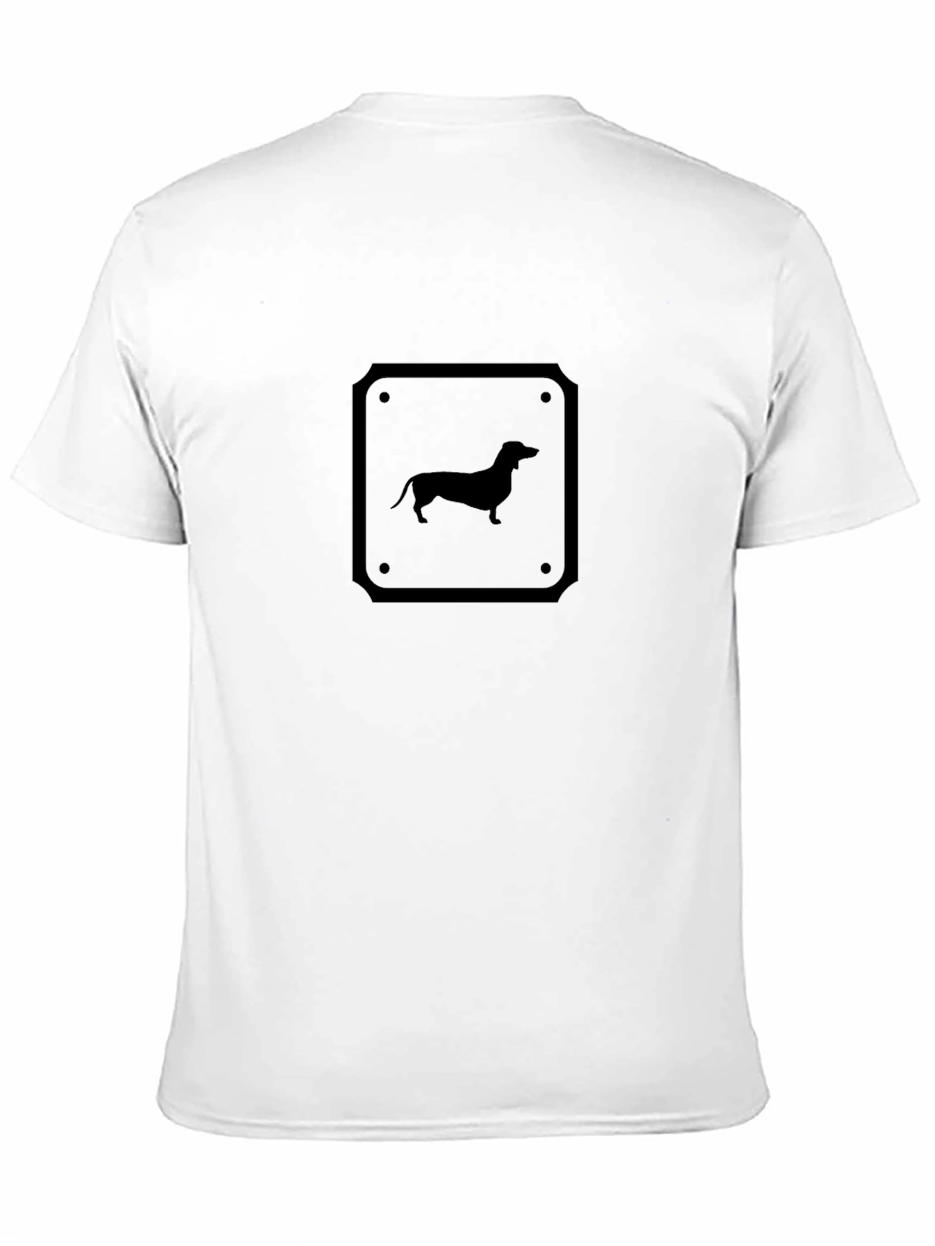Dachshund Silhouette Graphic Tee - Classic Black - 11