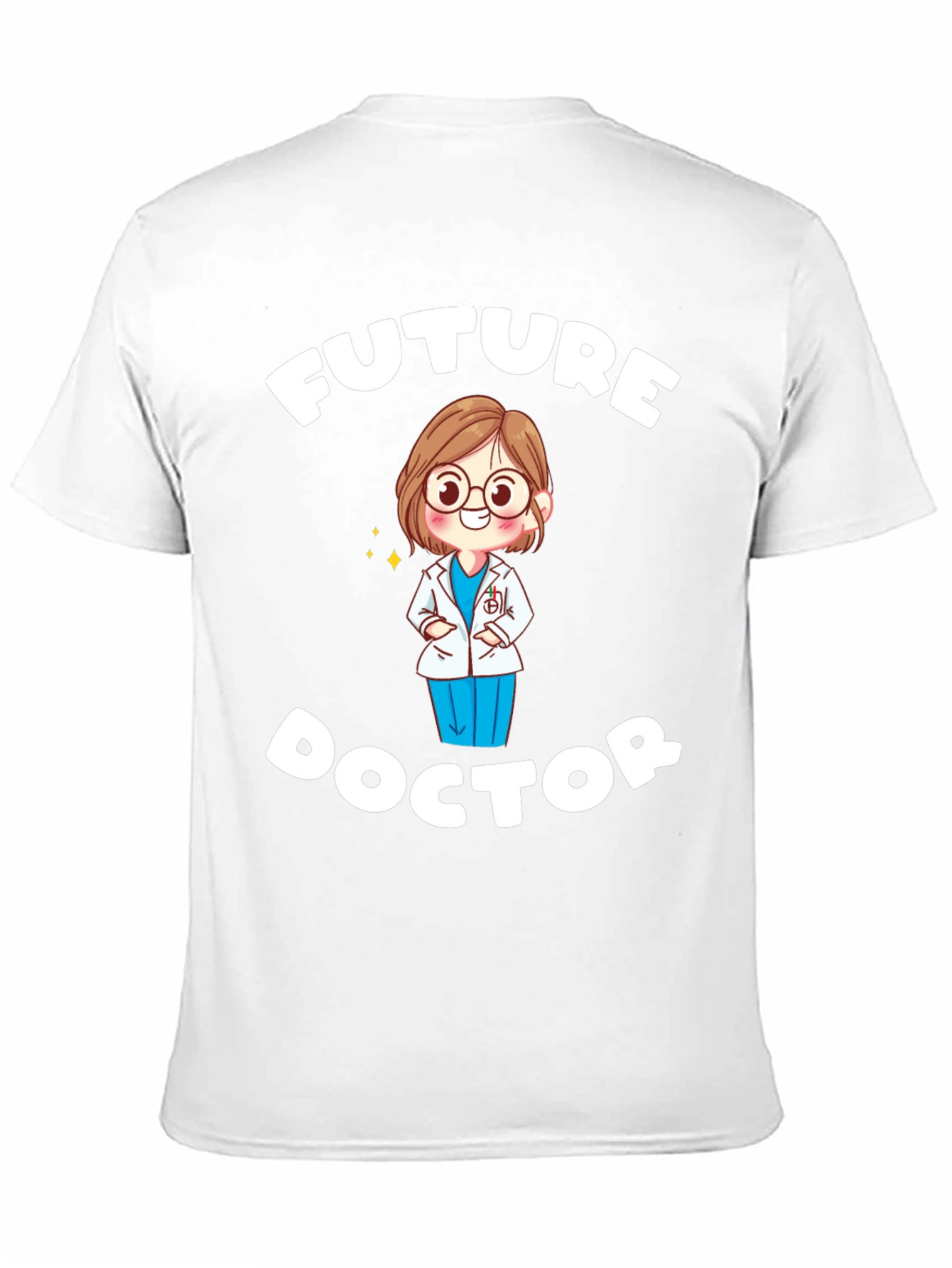 Black Future Doctor T-Shirt - Cute Medical Student Tee view 11