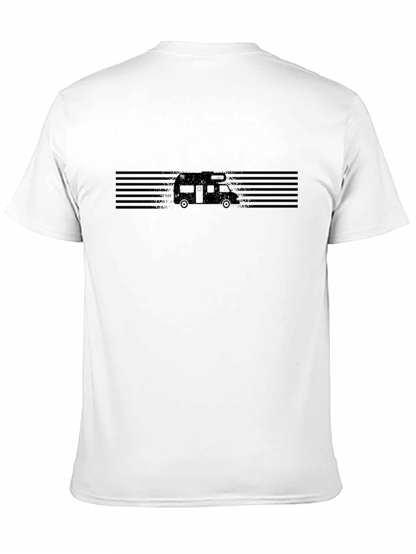 Black Retro RV Graphic T-Shirt - Black view 11