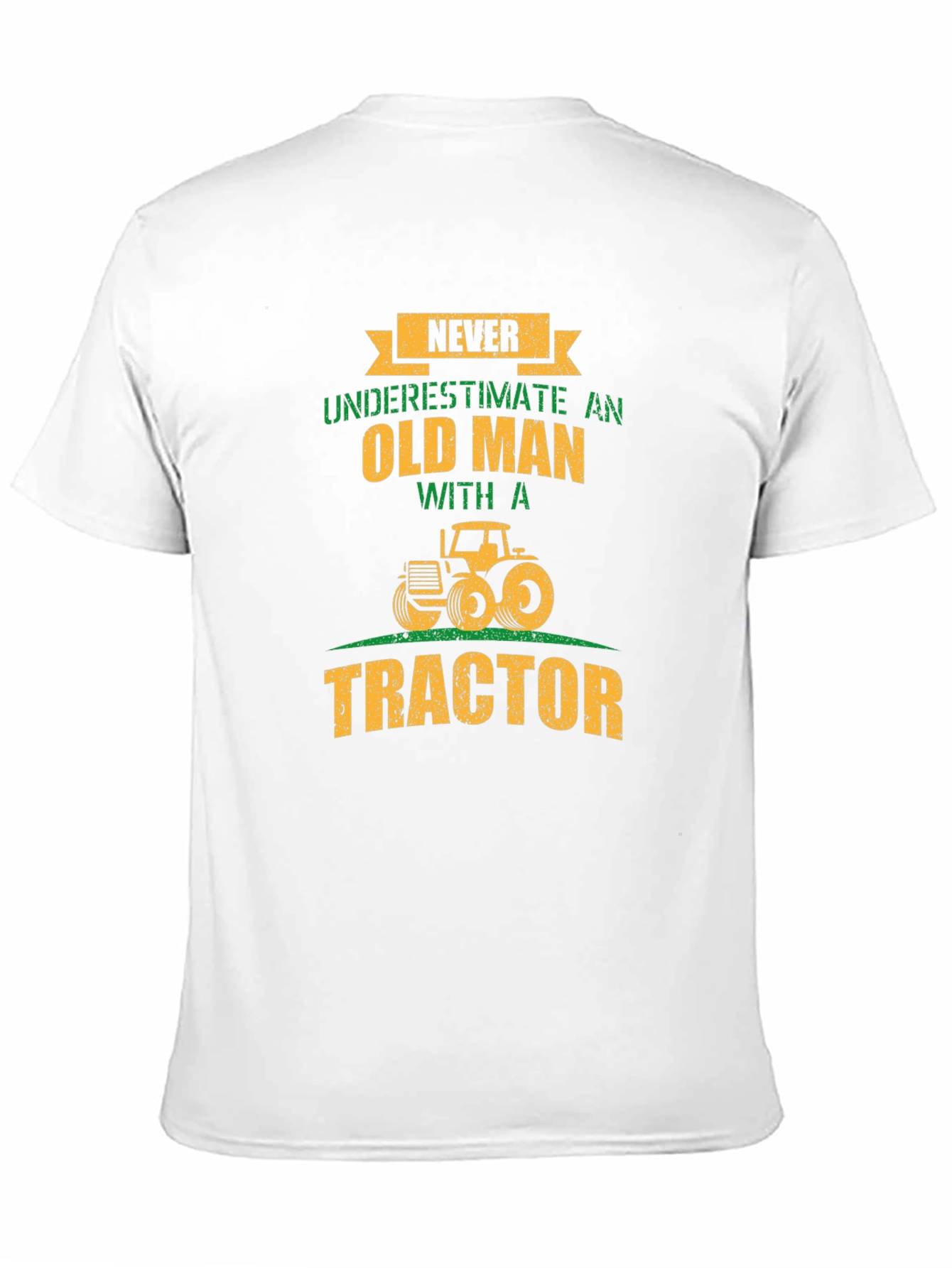 Black Never Underestimate an Old Man with a Tractor T-Shirt view 11