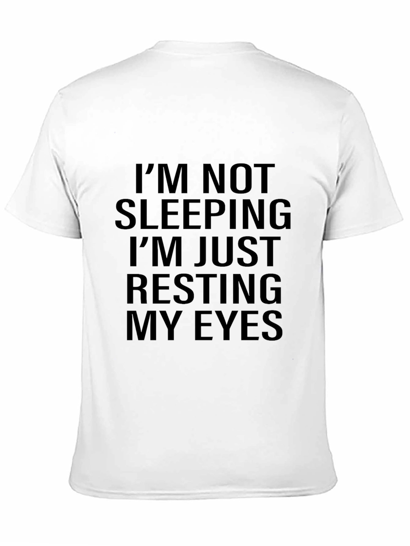 Black Funny Resting Eyes Graphic T-Shirt view 11