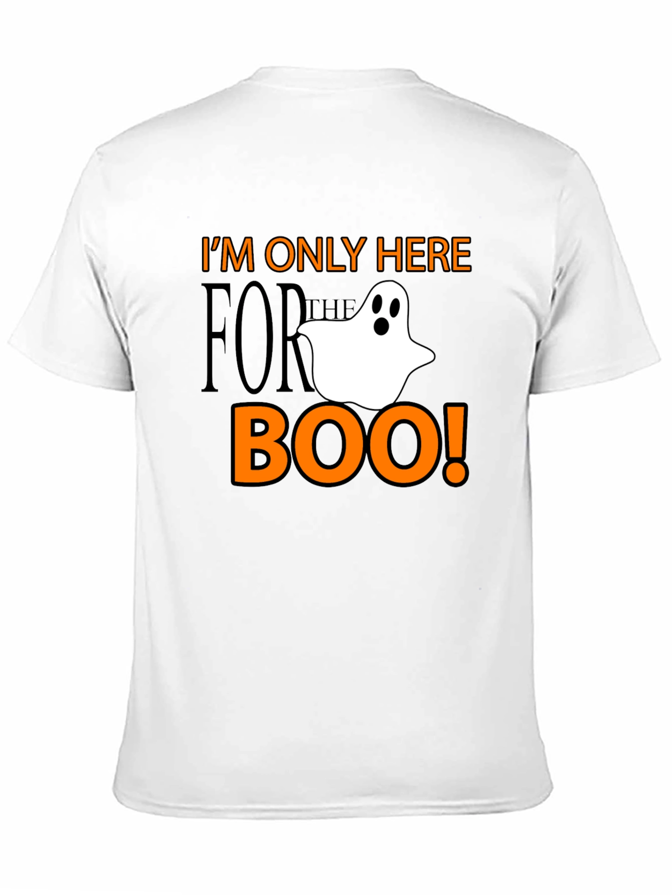 Black Halloween Ghost Boo T-Shirt - I'm Only Here for the Boo! view 11