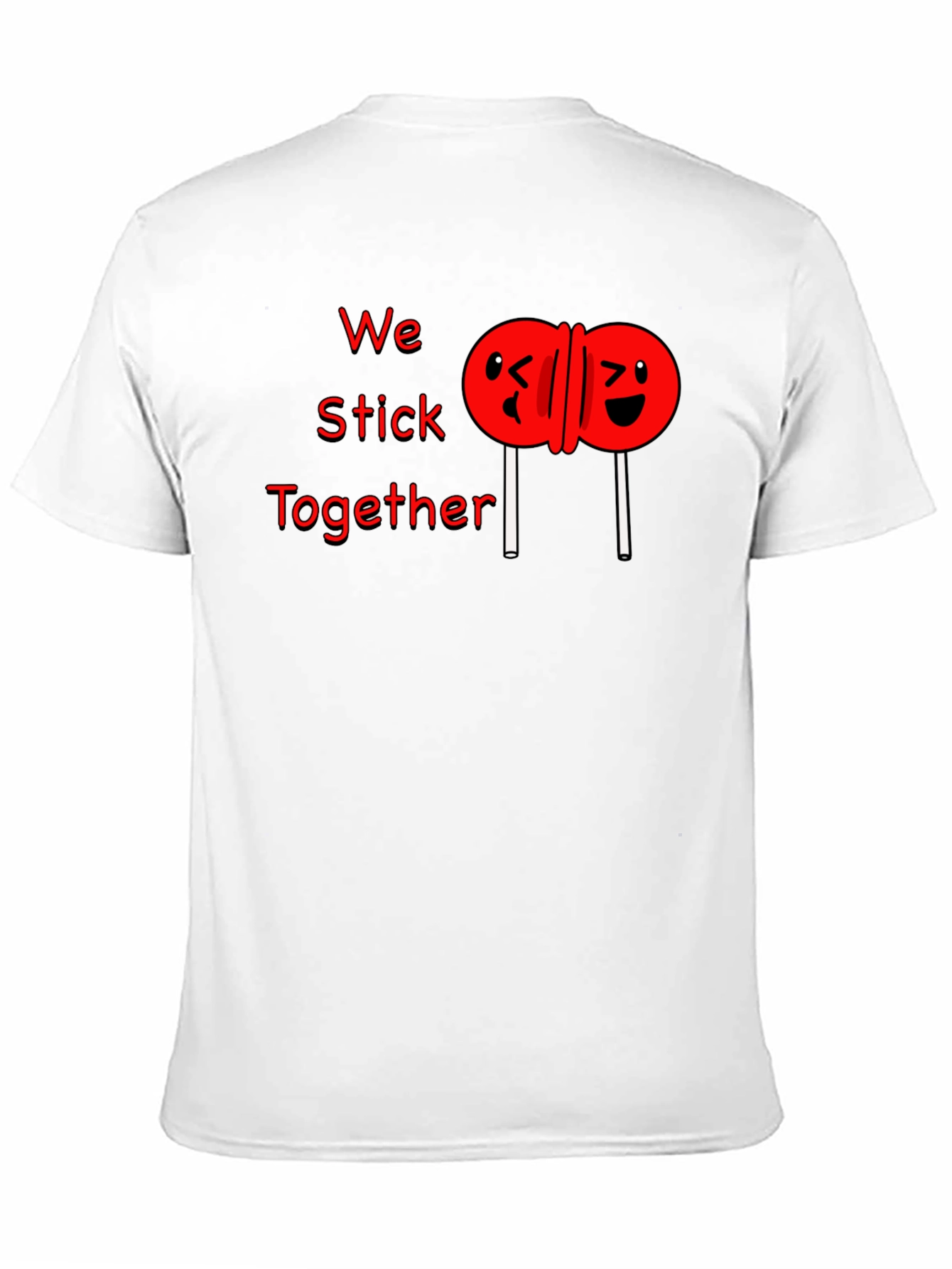Black We Stick Together Graphic T-Shirt view 11
