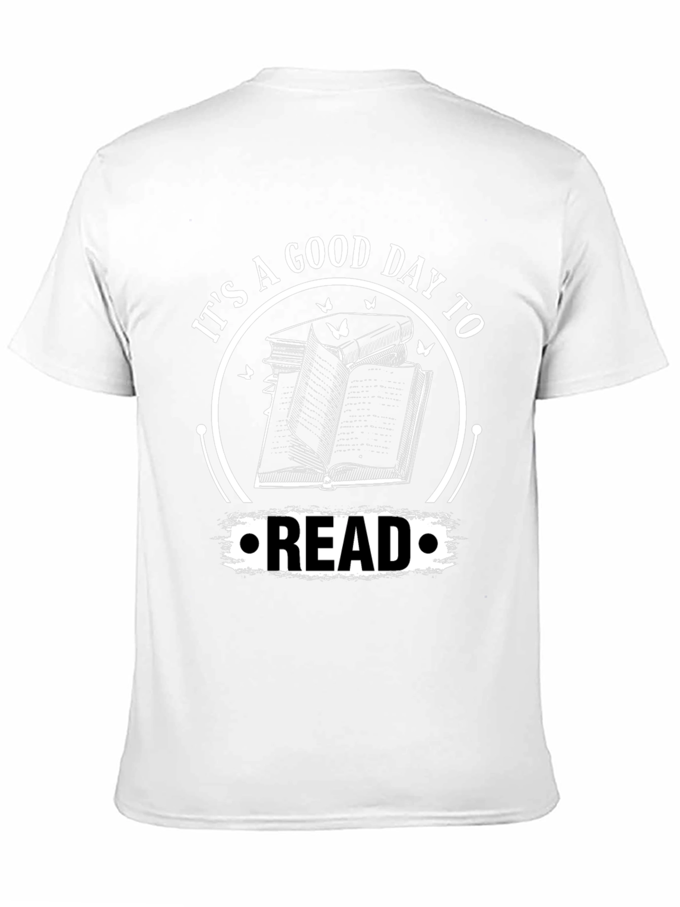 Black It's a Good Day to Read T-Shirt, Black Cotton Tee view 11