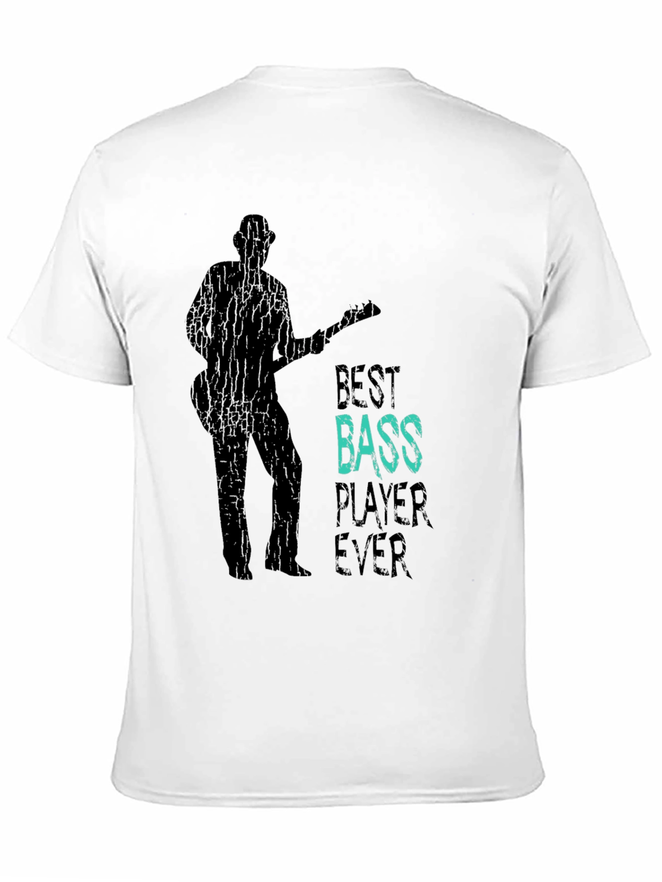 Black Best Bass Player Ever Graphic T-Shirt view 11