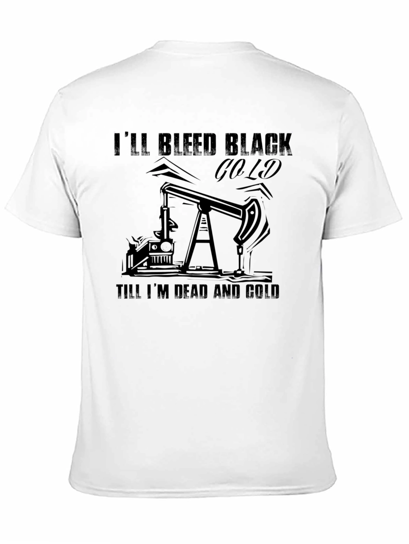 Black Black Gold Bleed Graphic Tee view 11