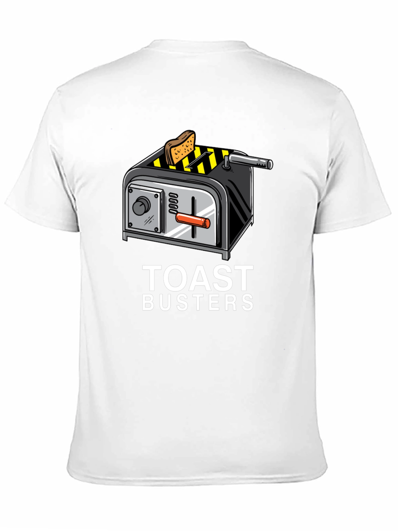 Black Toast Busters Graphic Tee - Funny Breakfast Shirt view 11