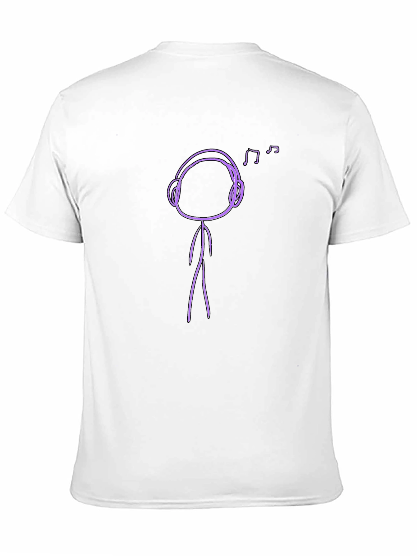Black Music Lover Stick Figure Graphic Tee view 11