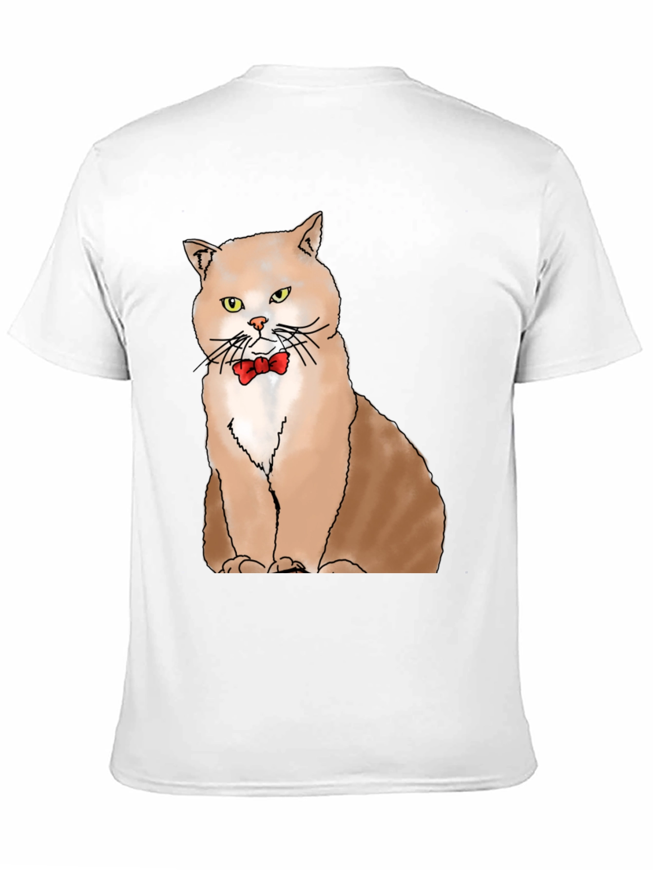 Black Cat with Bowtie Graphic T-Shirt - Black view 11
